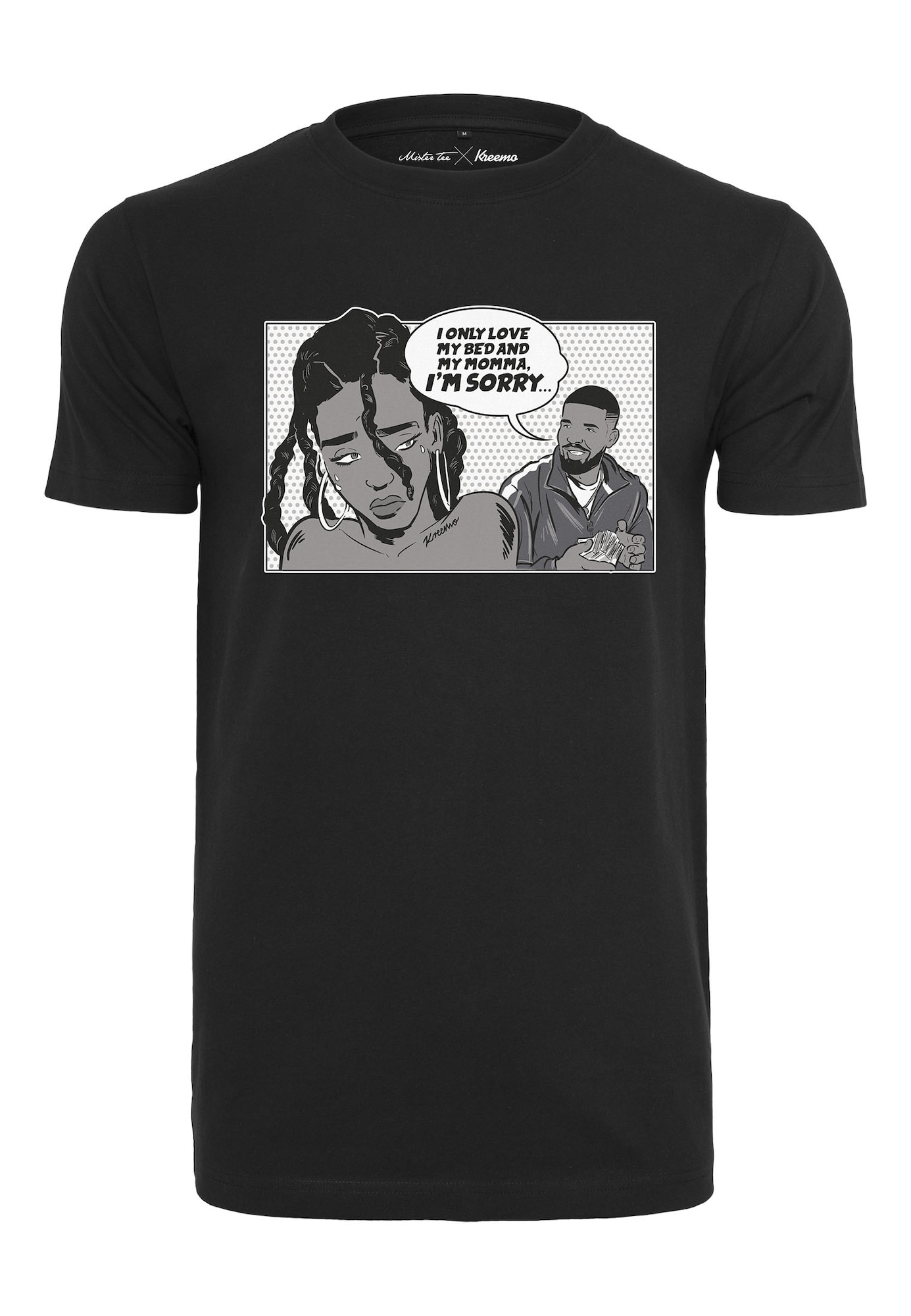 Mister Tee Tričko 'Sorry'  sivá / tmavosivá / čierna / biela