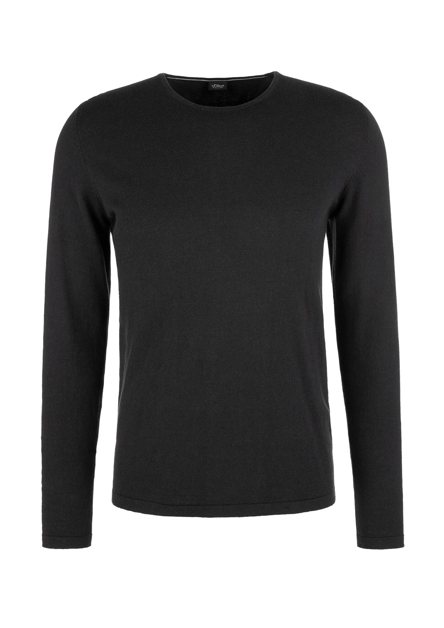s.Oliver BLACK LABEL Megztinis  juoda / balta