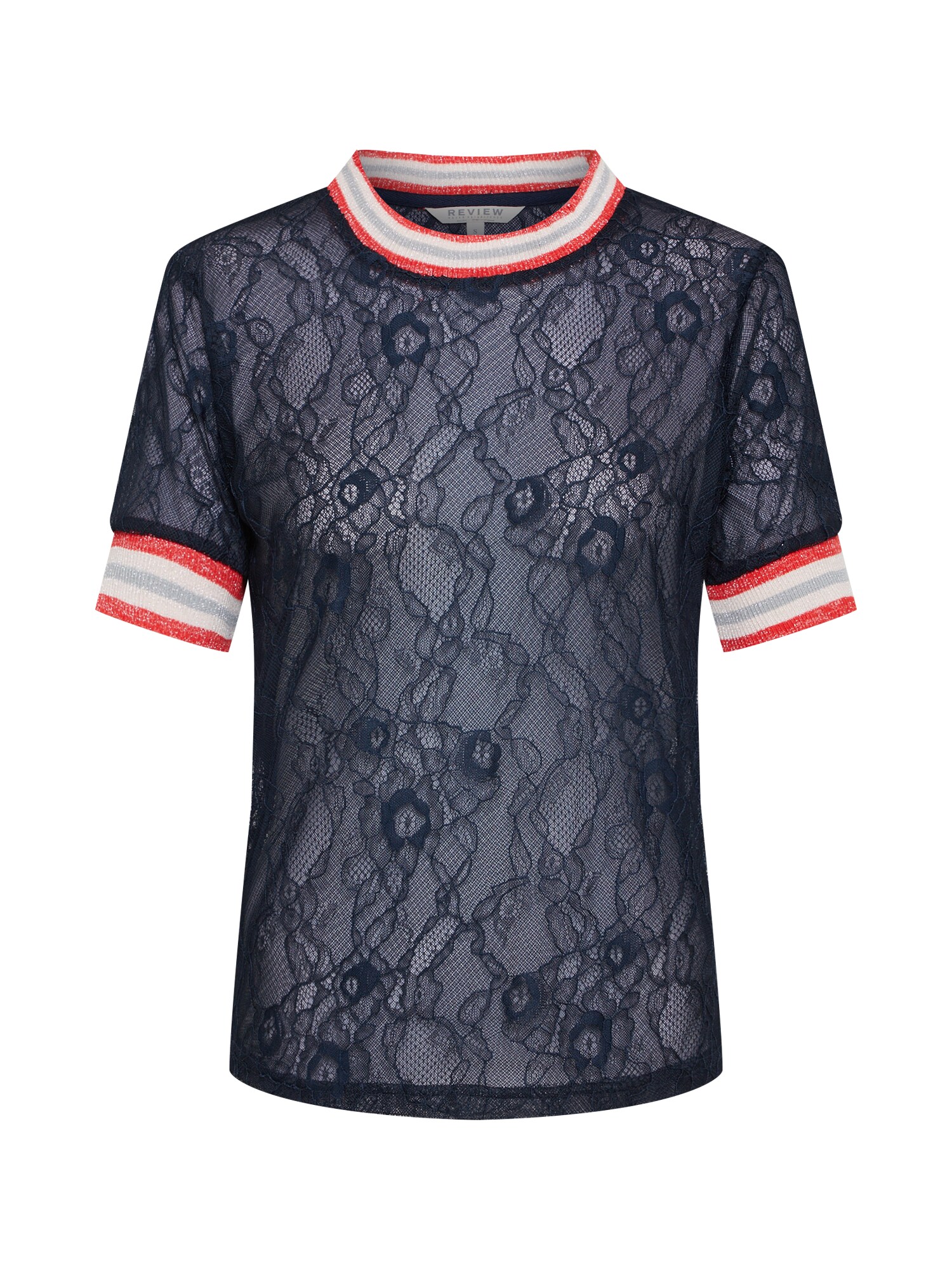 Review Dames Shirt Sporty Lace Tee Navy review kopen in de aanbieding