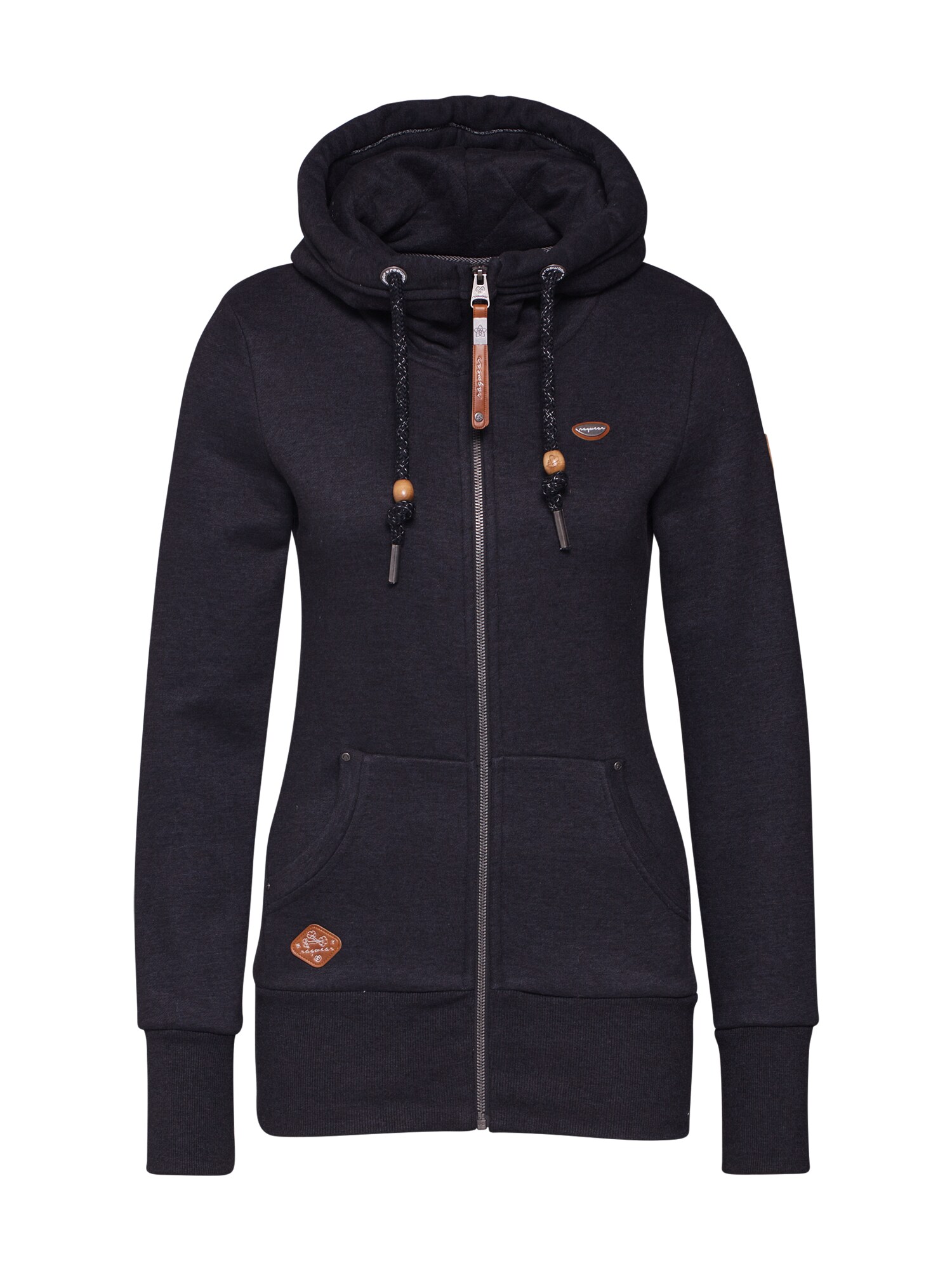 Ragwear Džemperis 'NESKA ZIP'  juoda