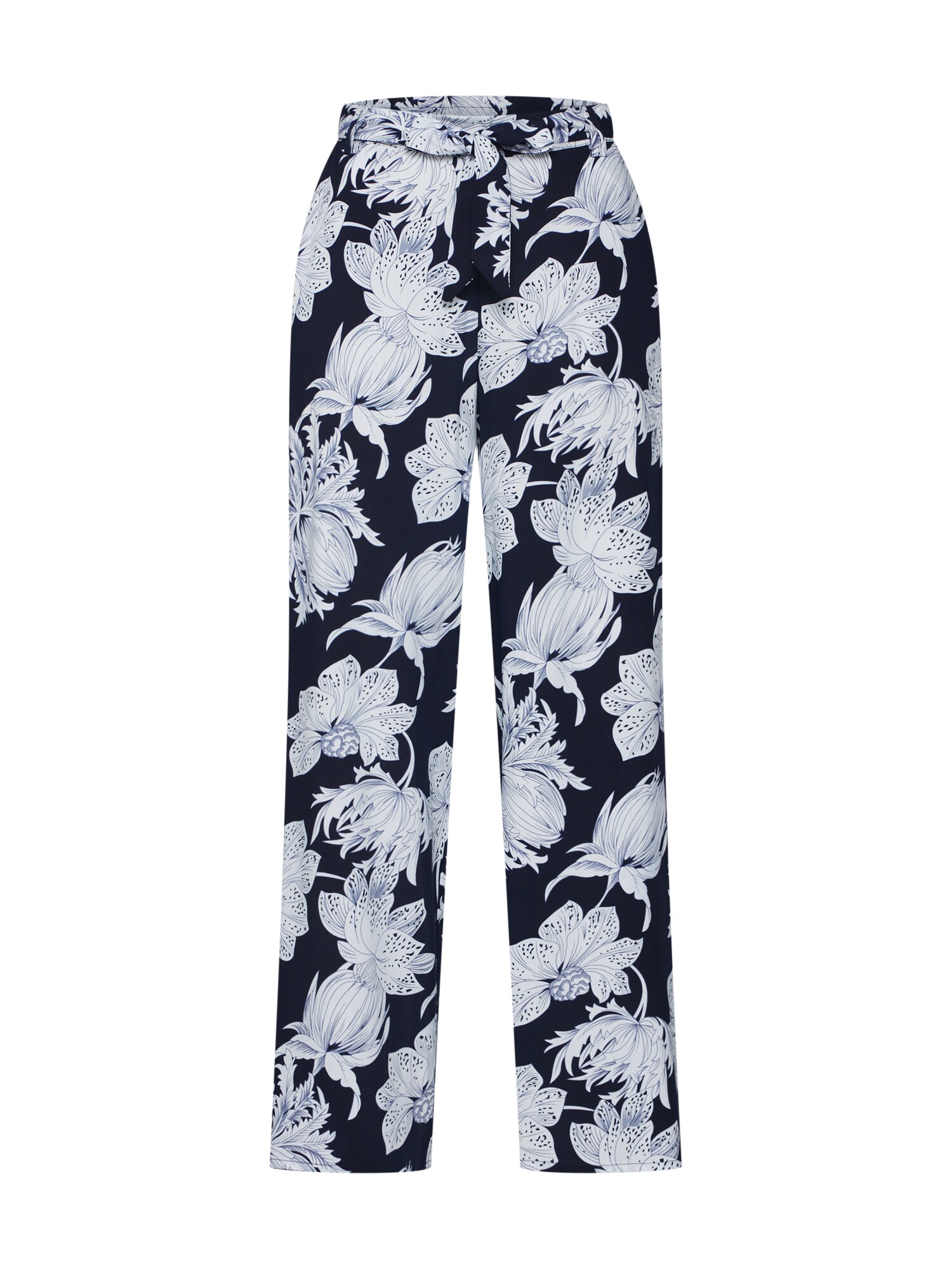 Only Dames Broek Nova Palazzo Nachtblauw Wit only kopen in de aanbieding