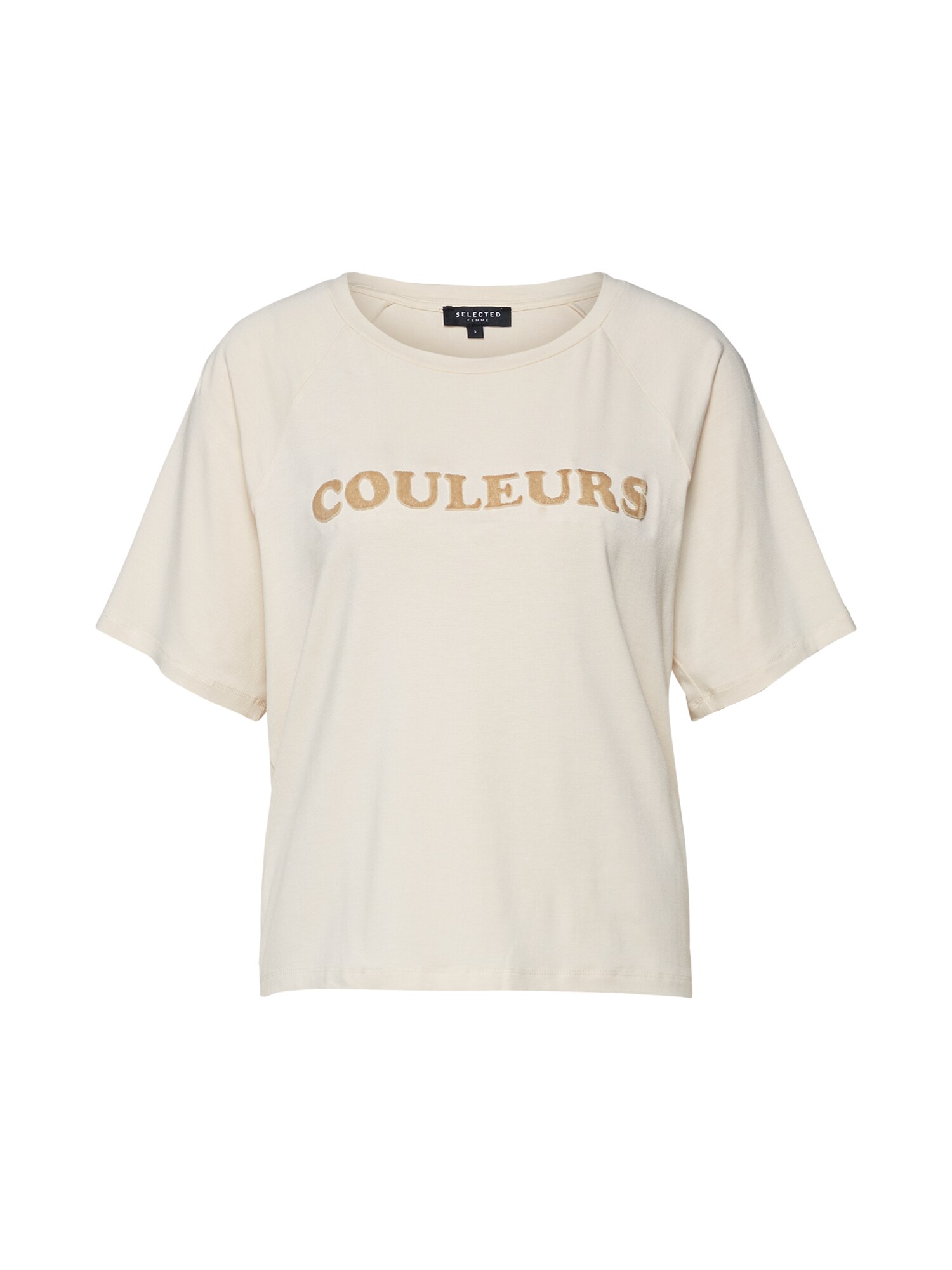 Selected Femme Dames Shirt Beige selected femme kopen in de aanbieding