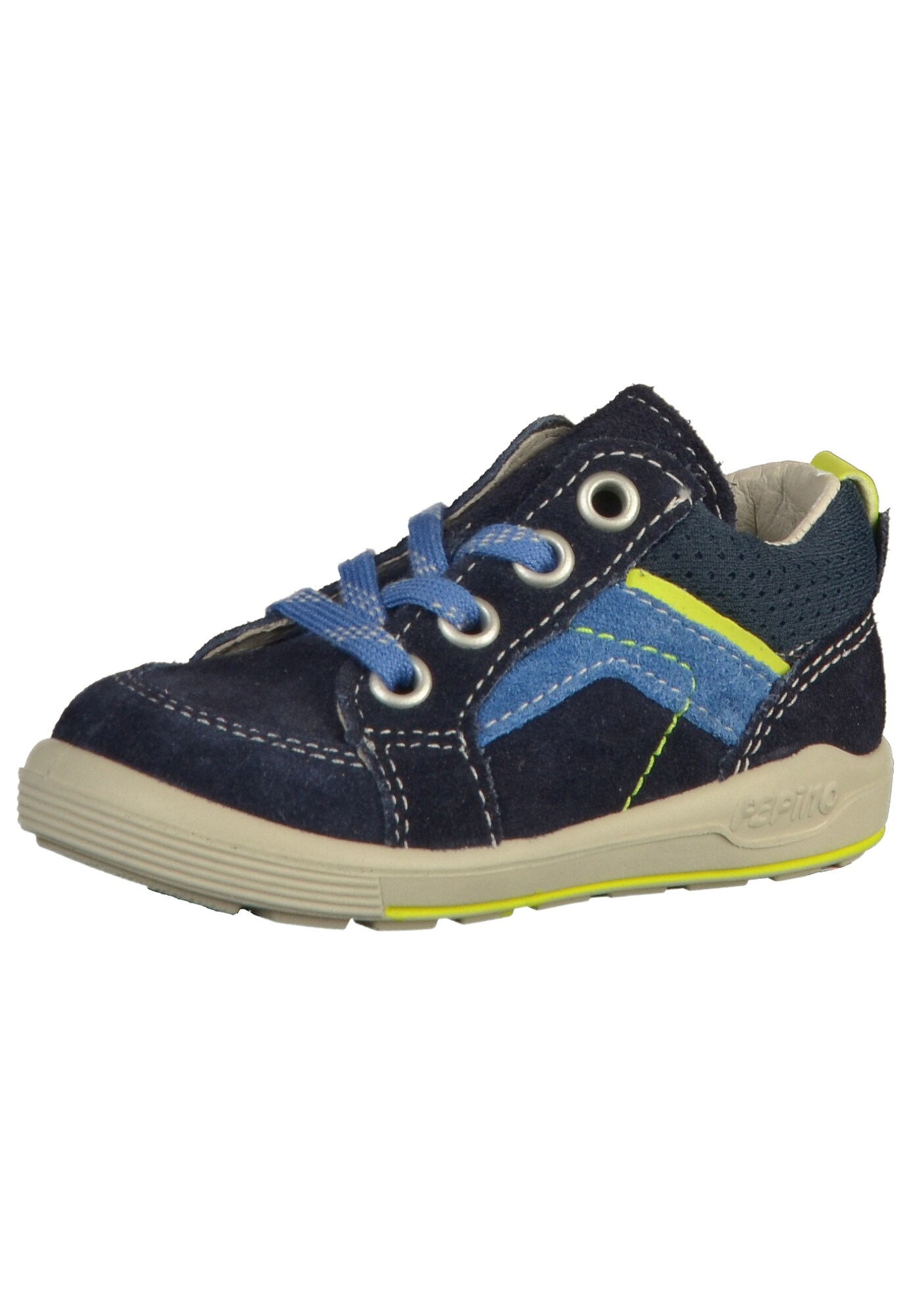 Pepino Jongens Sneakers Nachtblauw Lichtblauw Geel pepino kopen in de aanbieding