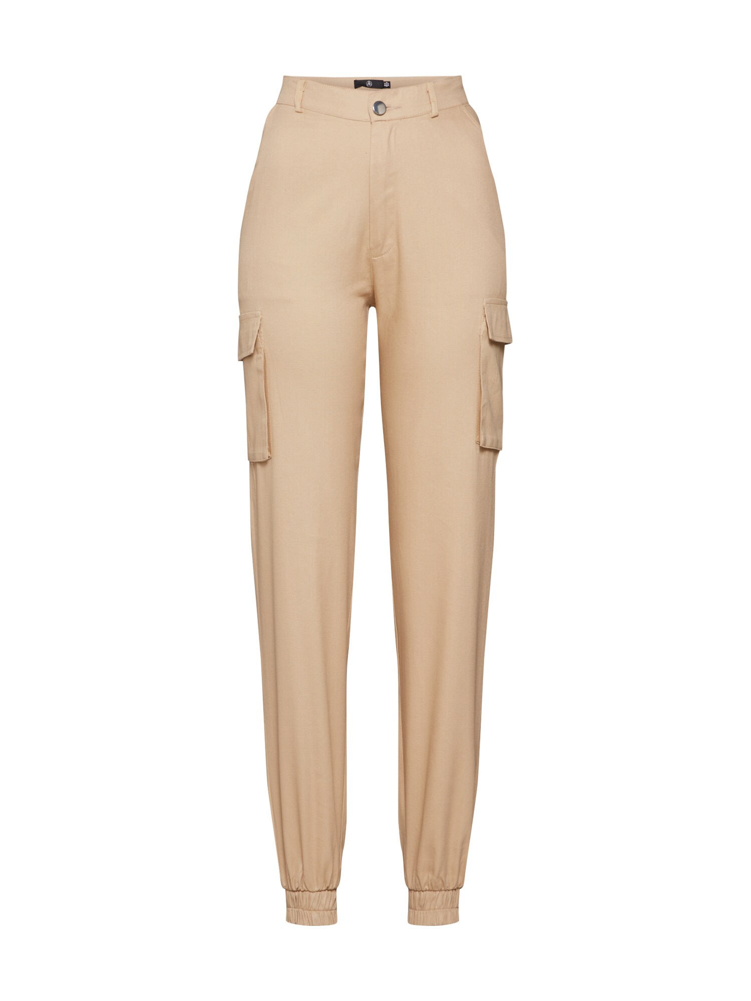 Missguided Laisvo stiliaus kelnės 'PLAIN CARGO TROUSER'  smėlio