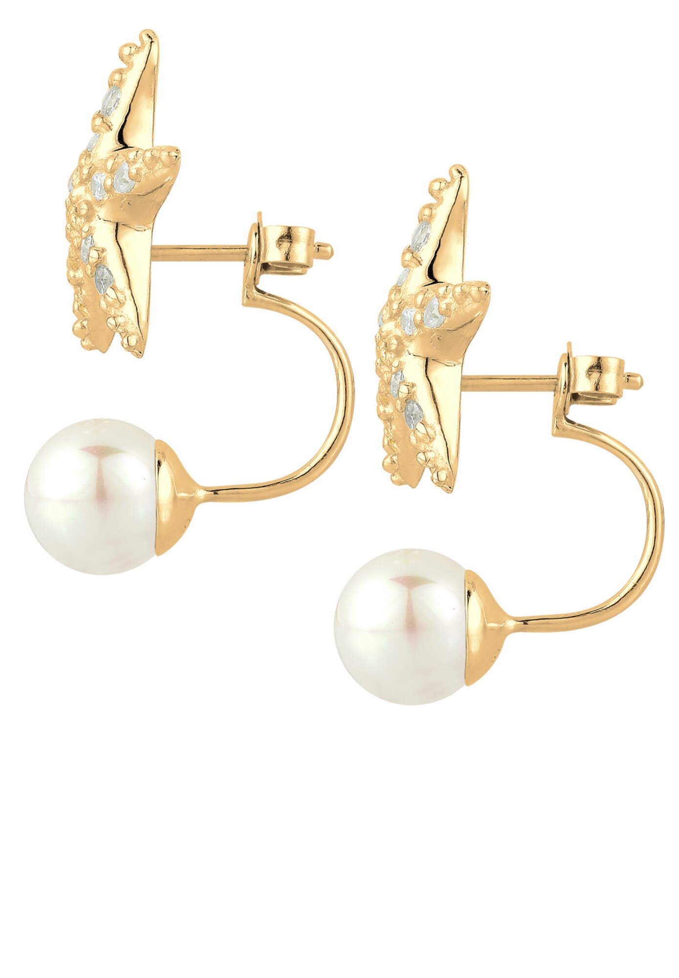 Thumbnail - ELLI Ohrringe Perle, Perlenohrhänger, Seestern