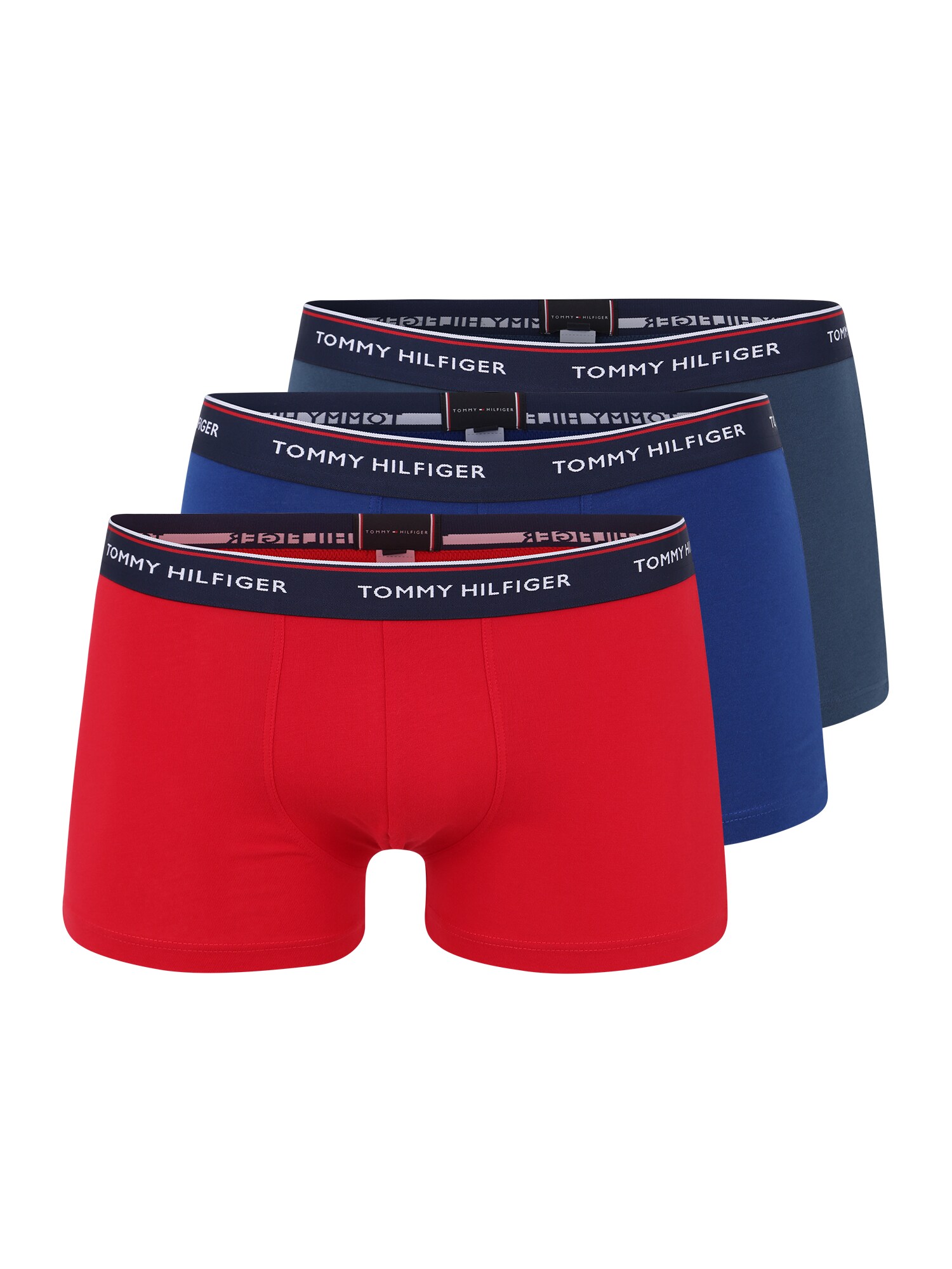 Tommy Hilfiger Underwear Heren Boxershorts Trunk Blauw Donkerblauw Rood tommy hilfiger underwear kopen in de aanbieding
