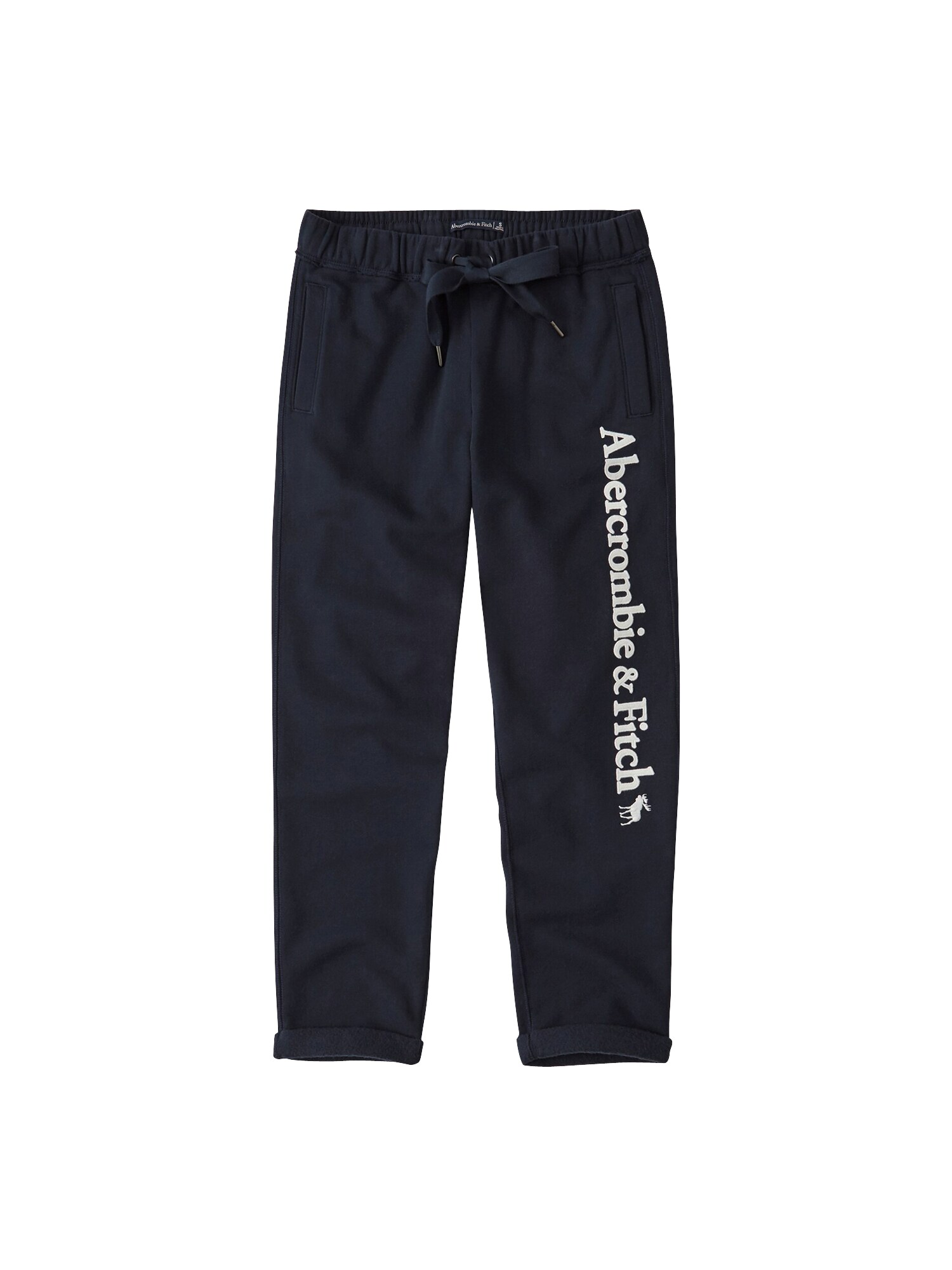 Abercrombie Fitch Dames Broek Sb19 Long Life Rolled Hem Navy Wit abercrombie fitch kopen in de aanbieding
