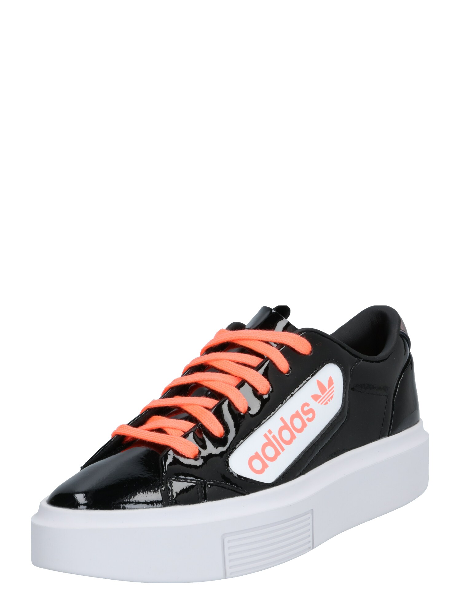 ADIDAS ORIGINALS Sportbačiai be auliuko 'SLEEK SUPER W'  balta / juoda / koralų splava