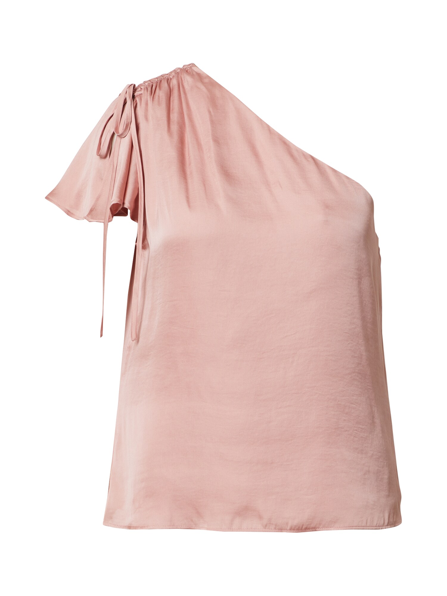 Banana Republic Palaidinė be rankovių 'ONE SHOULDER RUFFLE TOP'  pudros spalva
