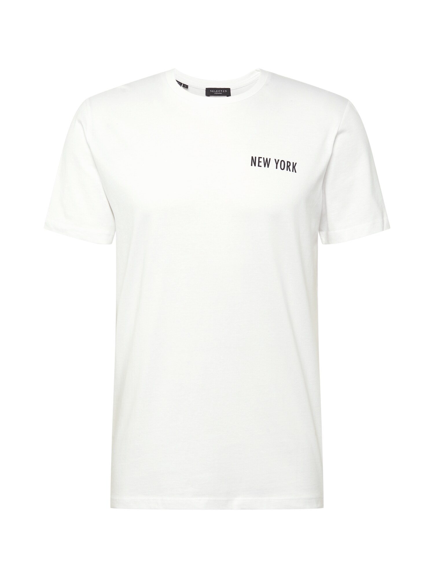 SELECTED HOMME Marškinėliai 'Lenox'  balta / juoda