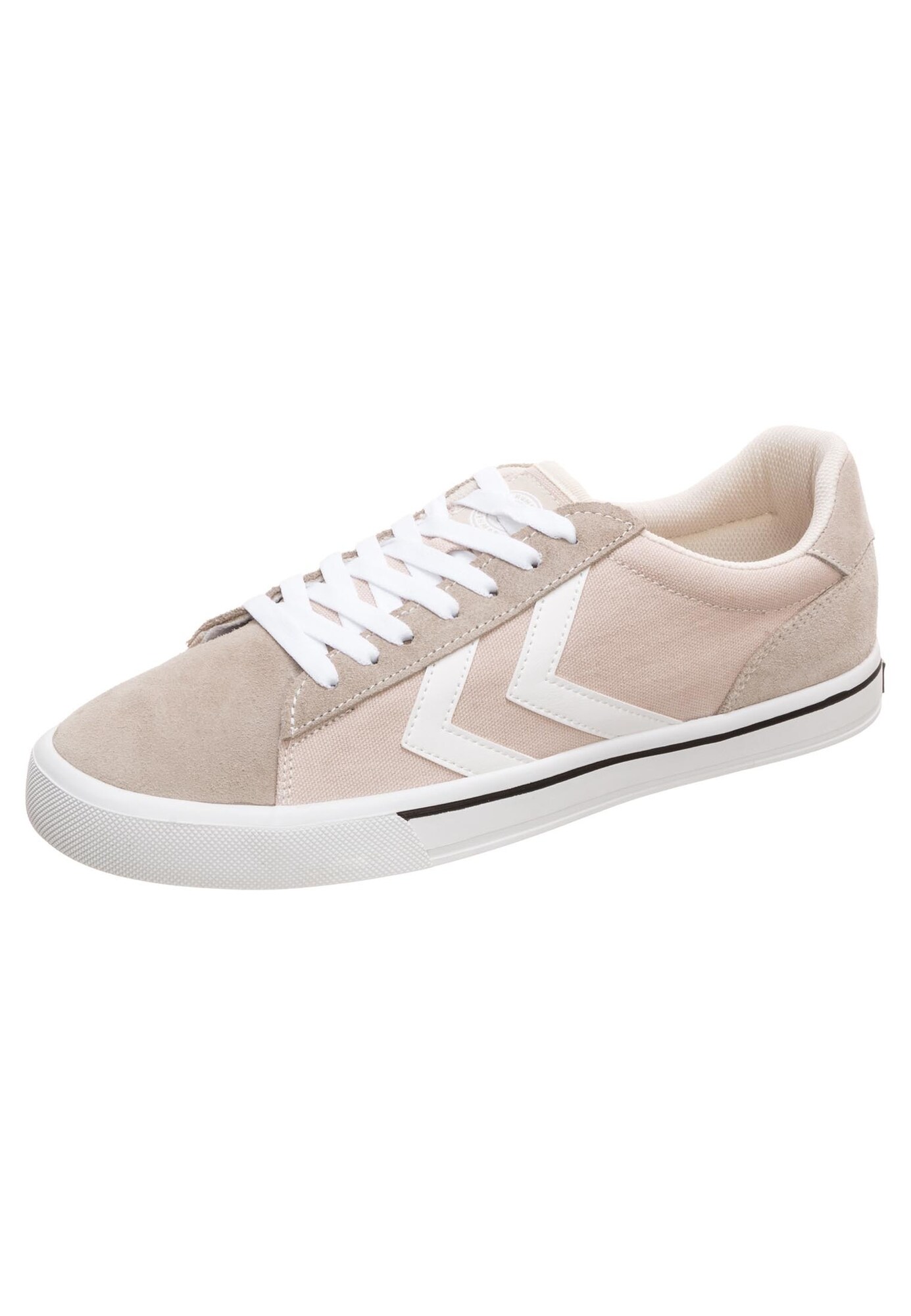 Hummel Heren Sneakers Laag Nile Lichtbeige Wit hummel kopen in de aanbieding