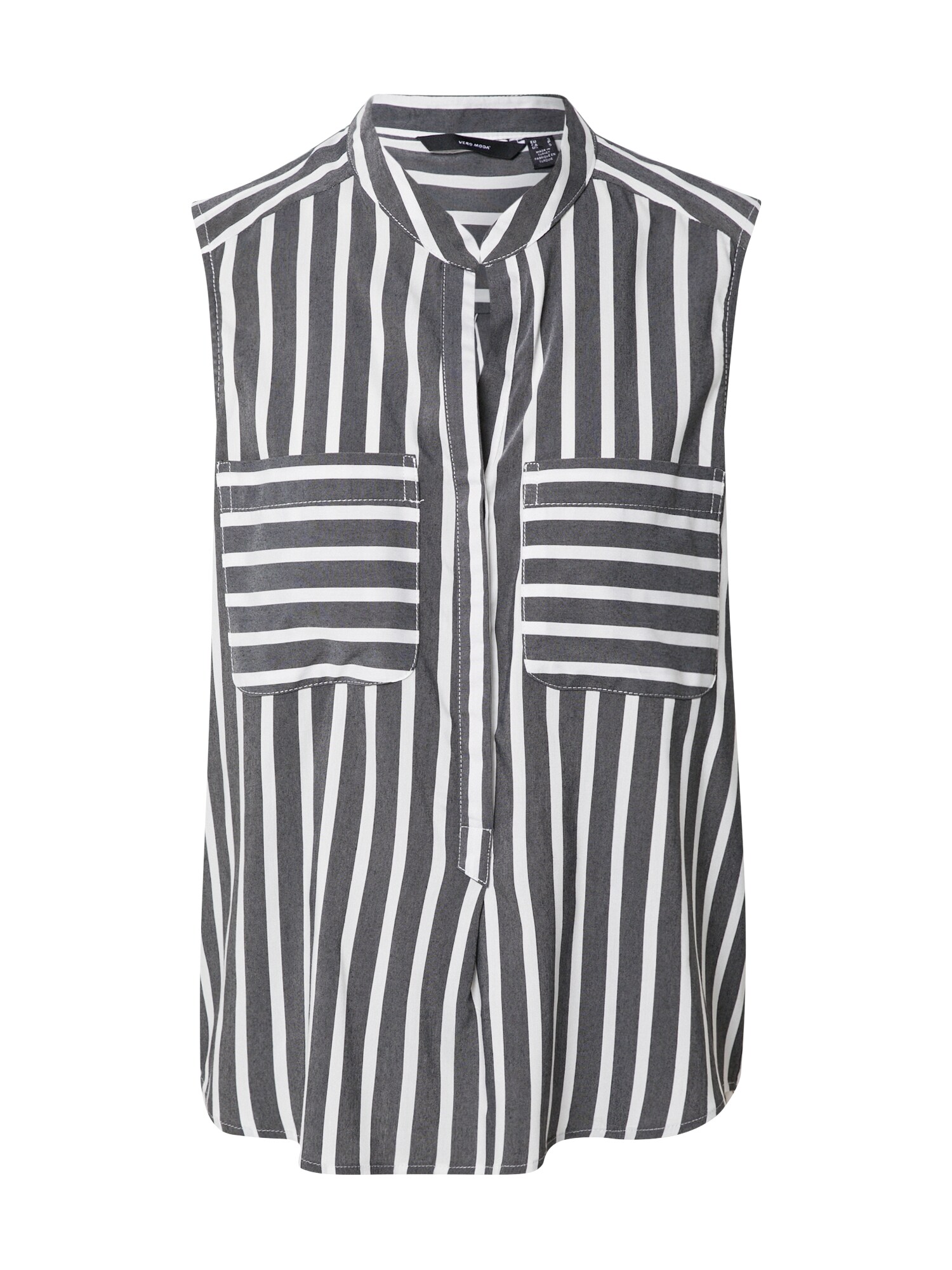 VERO MODA Palaidinė 'Erika'  juoda / balta