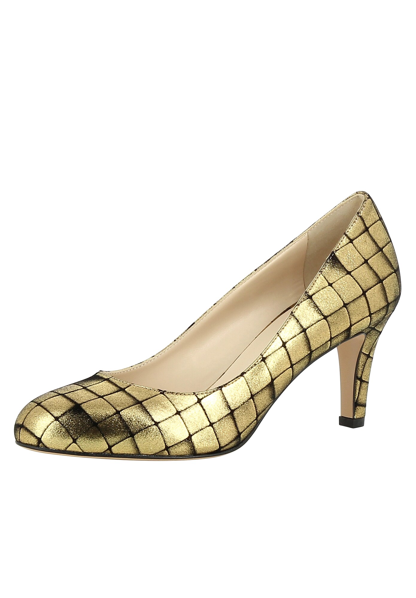 Evita Dames Pumps Bianca Goud Zwart evita kopen in de aanbieding