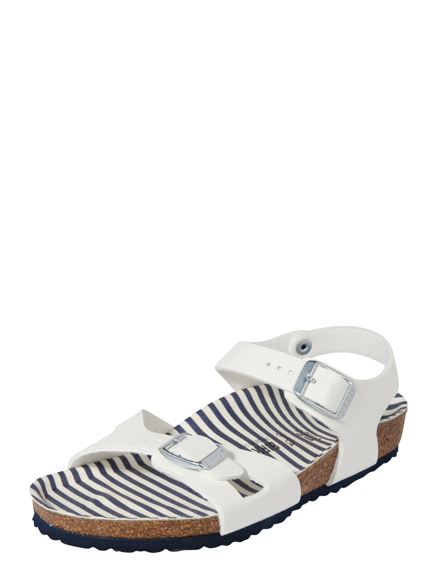 Birkenstock Meisjes Sandalen Rio Blauw Zilver Wit birkenstock kopen in de aanbieding