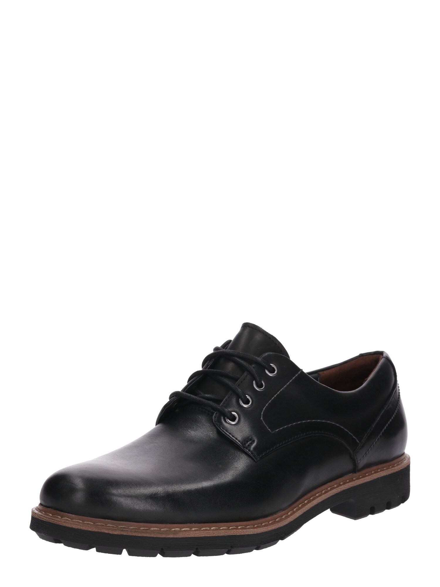 CLARKS Batai su raišteliais 'Batcombe Hall'  ruda / juoda