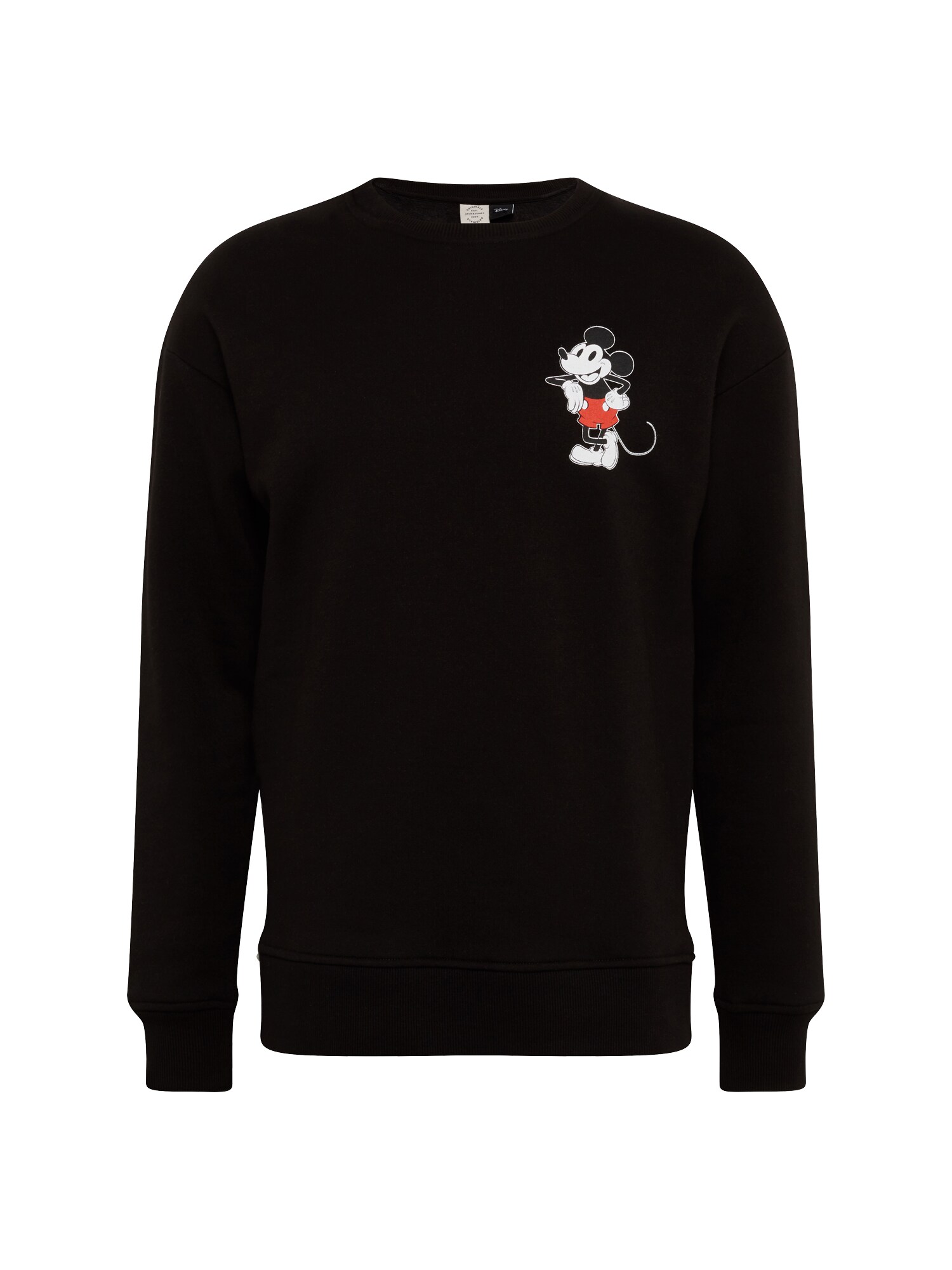 Jack And Jones Heren Sweatshirt Jormickey Sweat Crew Neck Zwart Wit jack and jones kopen in de aanbieding