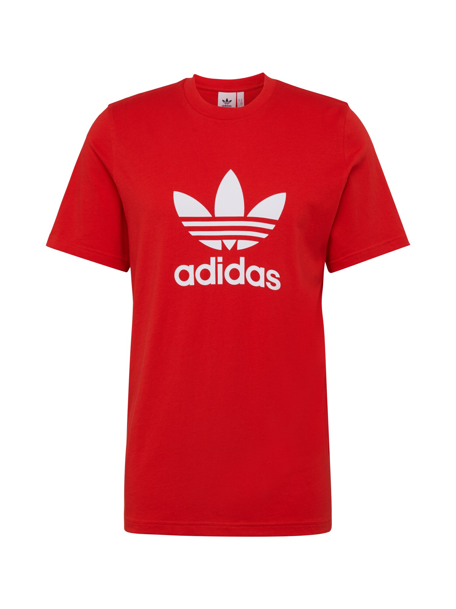ADIDAS ORIGINALS Marškinėliai 'TREFOIL'  balta / raudona