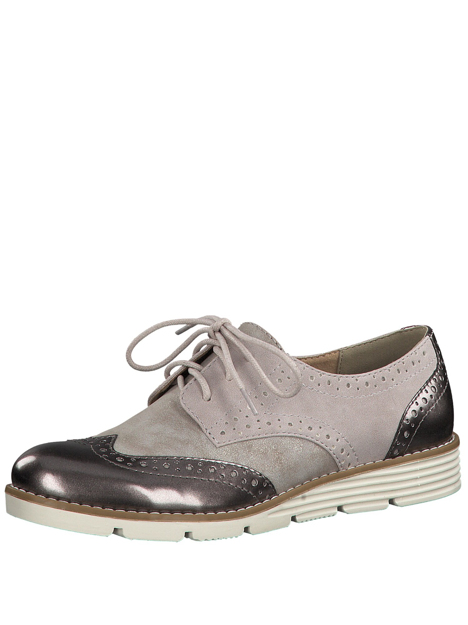 Soliver Red Label Dames Veterschoen Grijs soliver red label kopen in de aanbieding