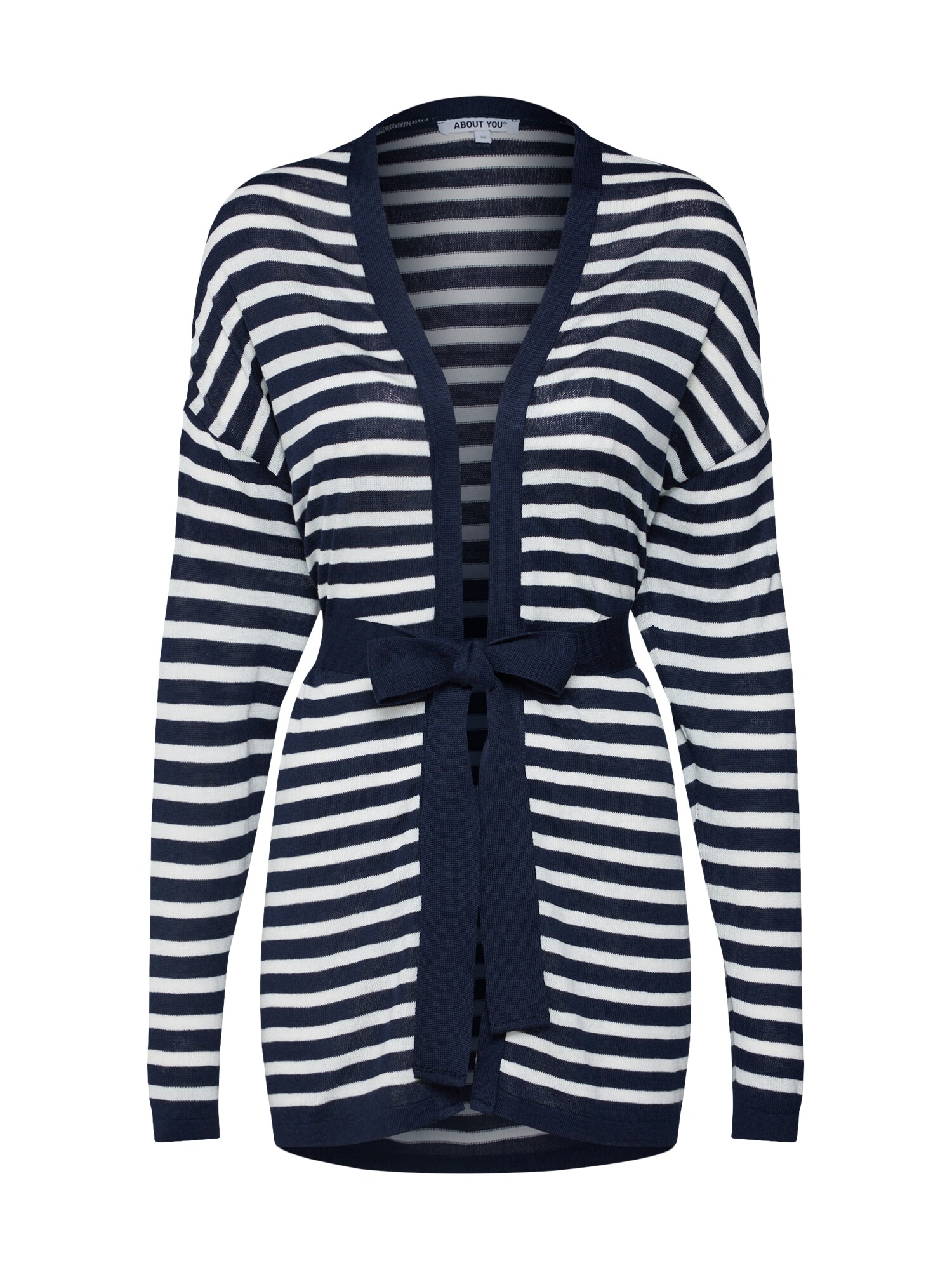 About You Dames Gebreid Vest Anastasia Navy Wit about you kopen in de aanbieding