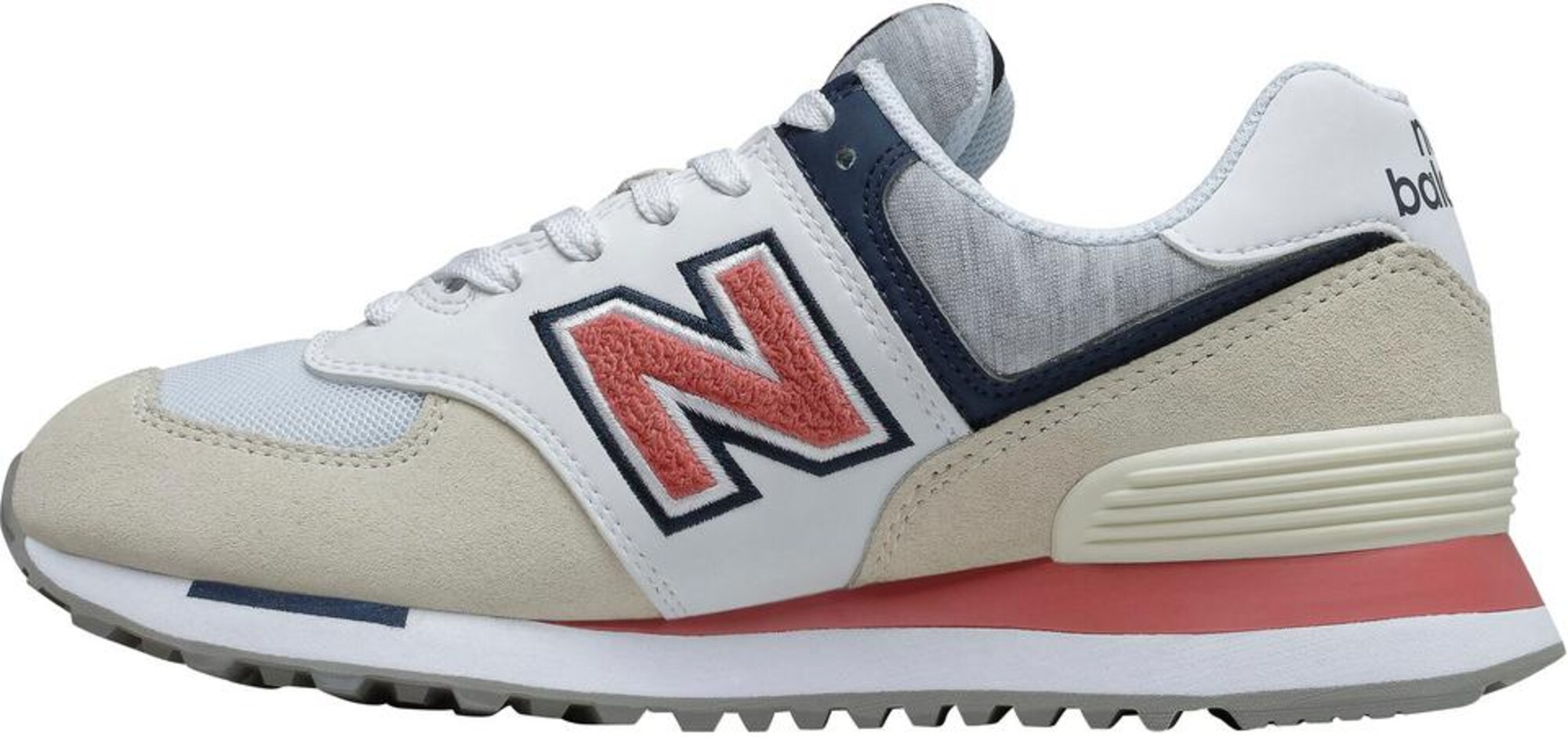 new balance Sportbačiai be auliuko 'WL574'  pilka / rožių spalva / mėlyna / balta / smėlio