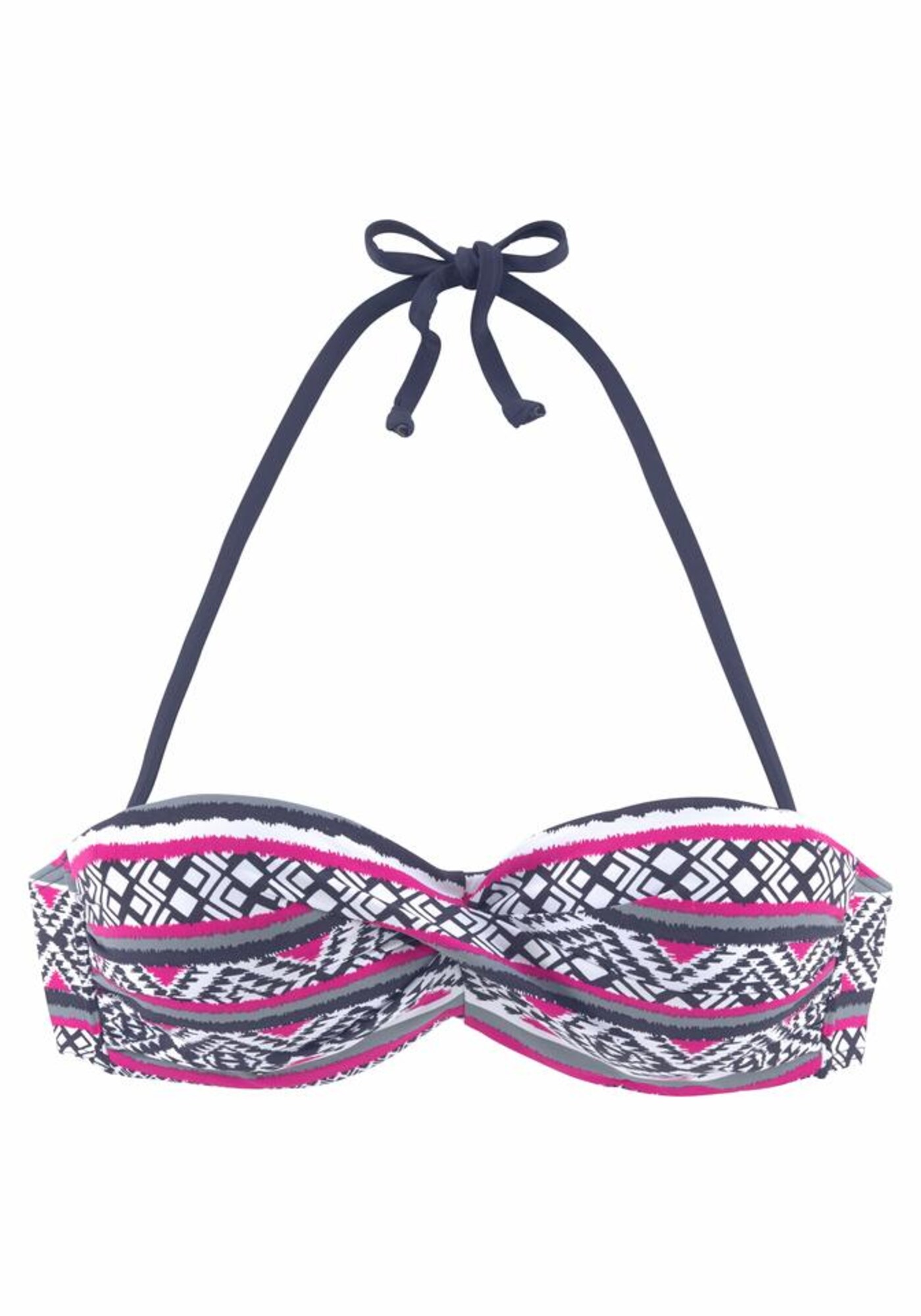 LASCANA Bikinio viršutinė dalis  rožinė / pilka