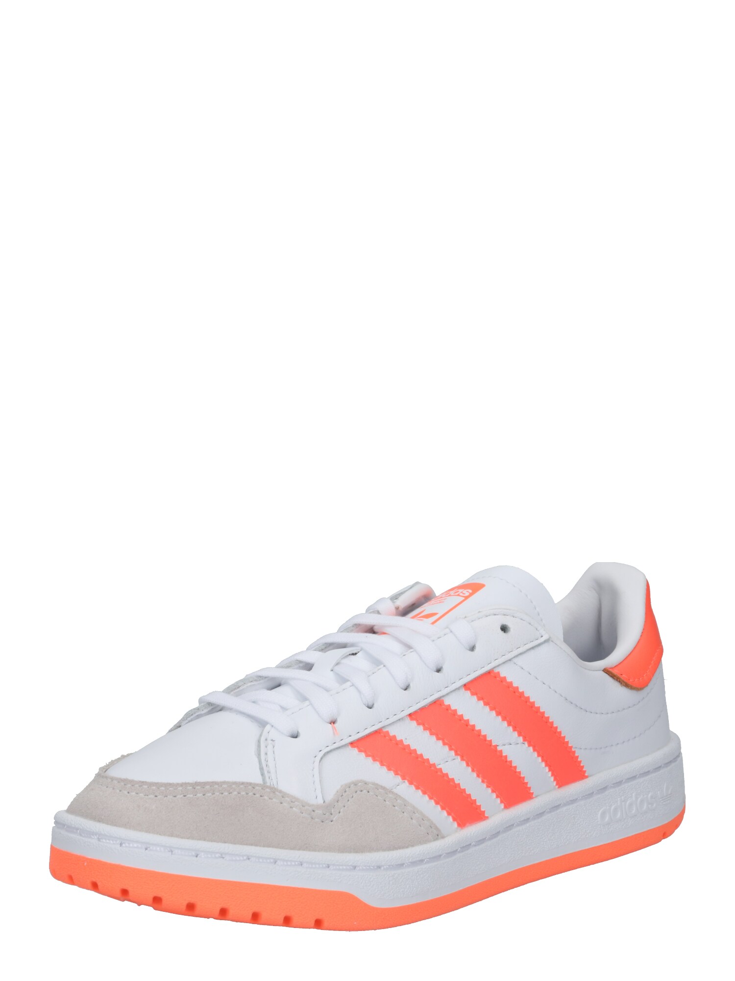 ADIDAS ORIGINALS Sportbačiai be auliuko 'Team Court W'  pilka / balta / koralų splava