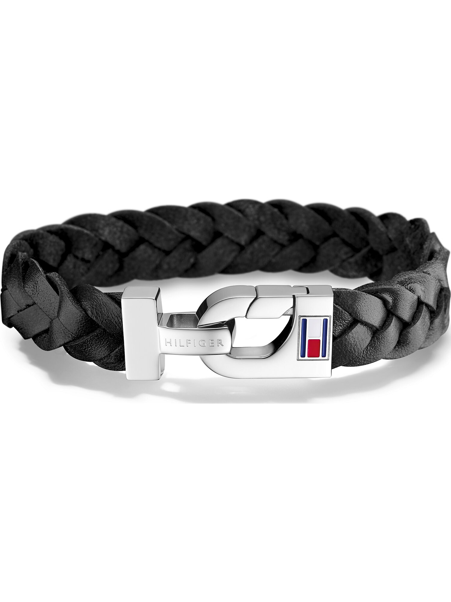 TOMMY HILFIGER Apyrankė 'Casual Core'  juoda / sidabrinė