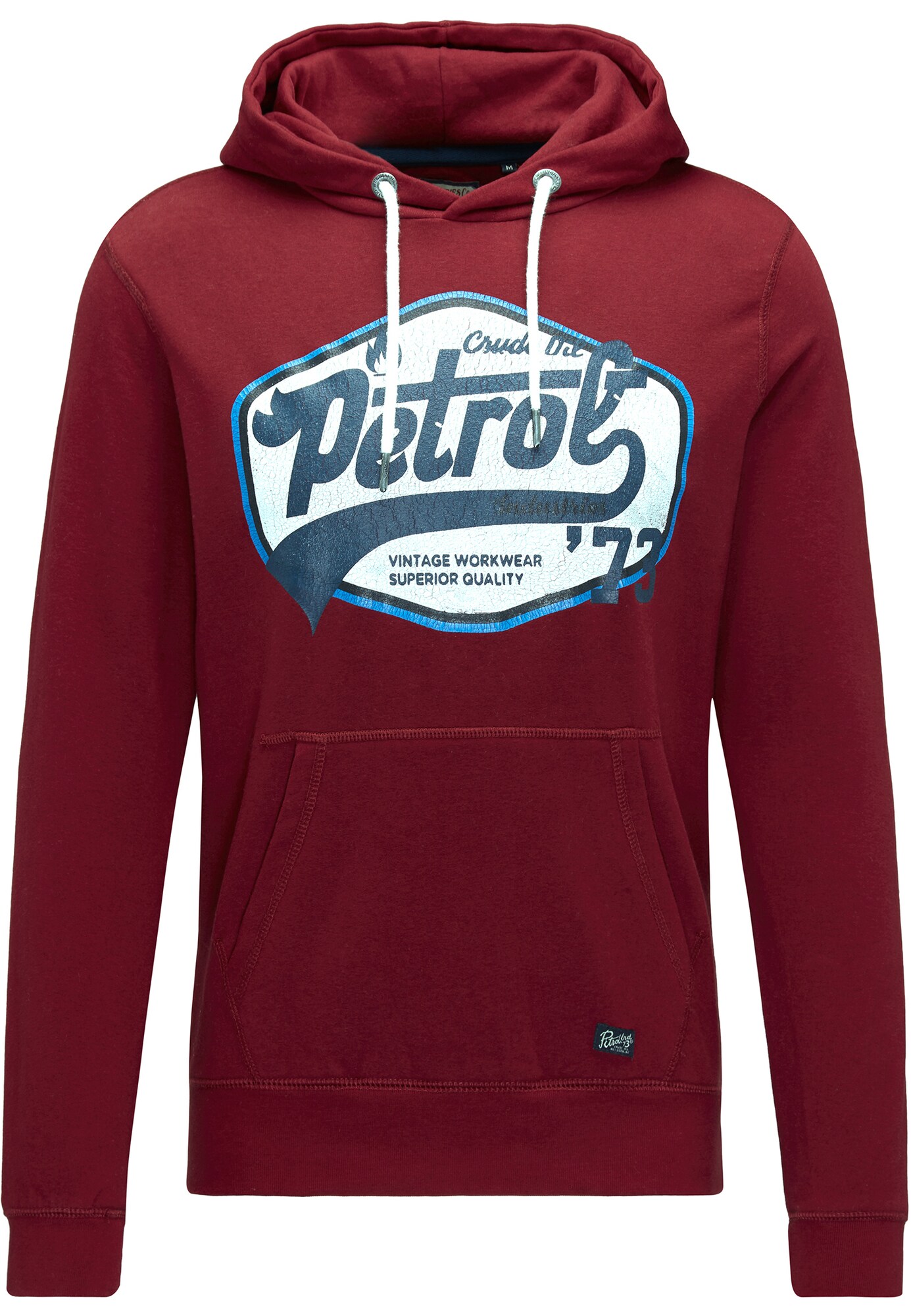 Petrol Industries Heren Sweatshirt Blauw Donkerrood Wit petrol industries kopen in de aanbieding