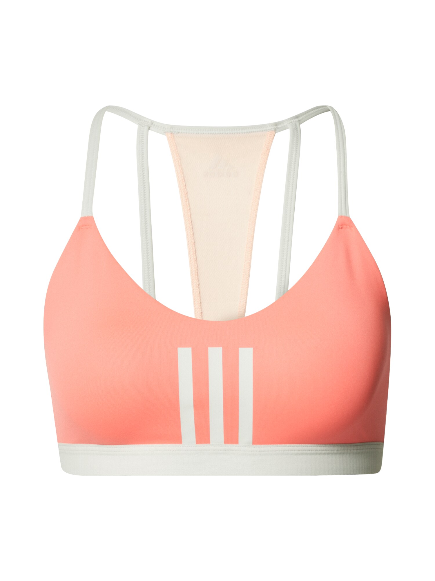 ADIDAS PERFORMANCE Sportinė liemenėlė  balta / rožinė