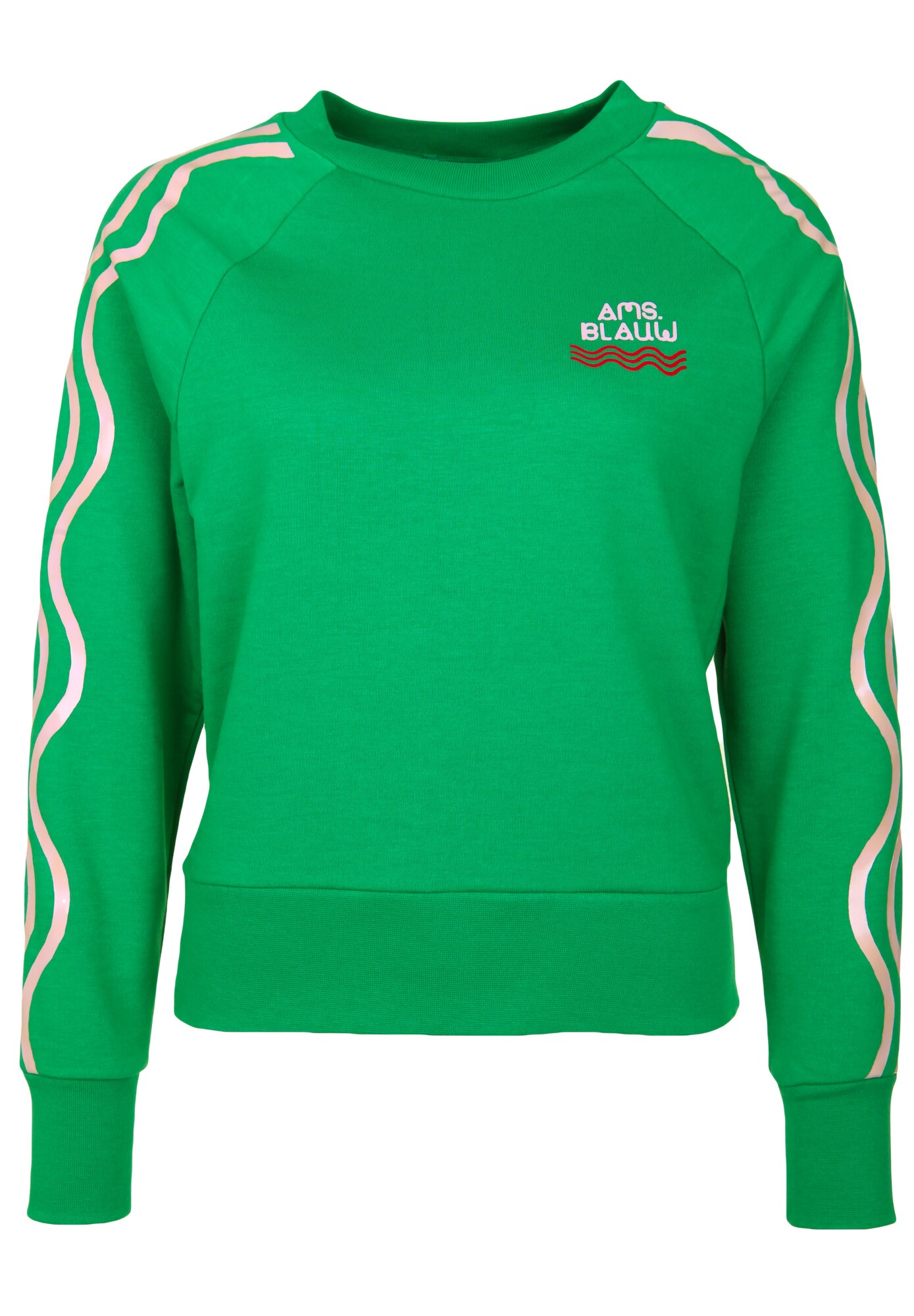 Scotch Soda Dames Sweatshirt Creme Limoen scotch soda kopen in de aanbieding