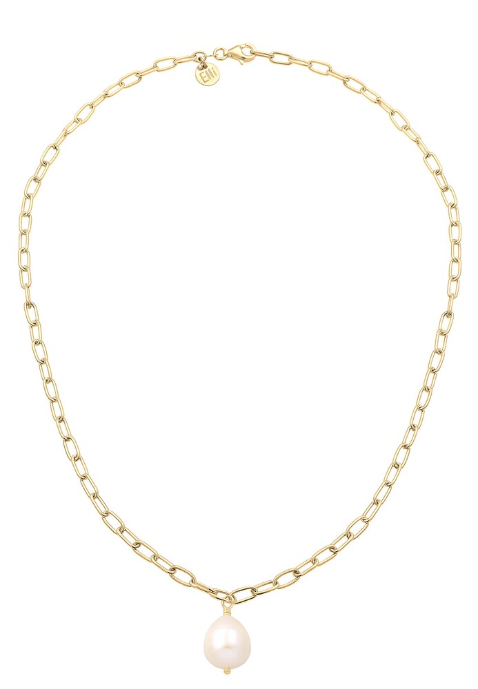 ELLI PREMIUM Halskette 'Perle' Damen Größe 45 gold / perlweiß