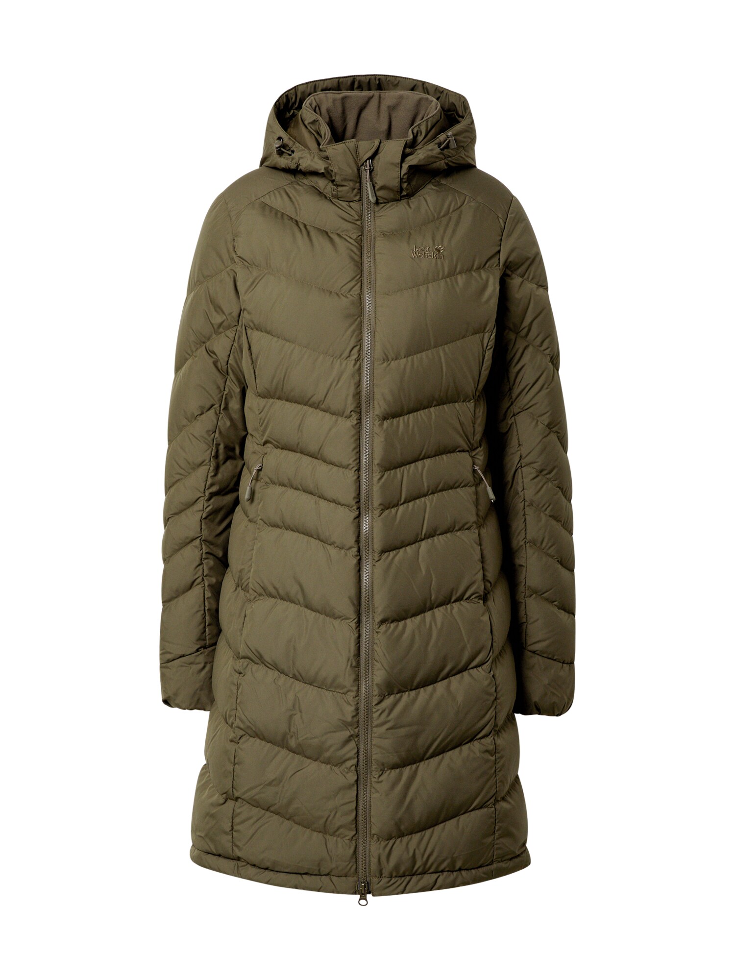 JACK WOLFSKIN Laisvalaikio paltas 'Selenium'  purvo spalva