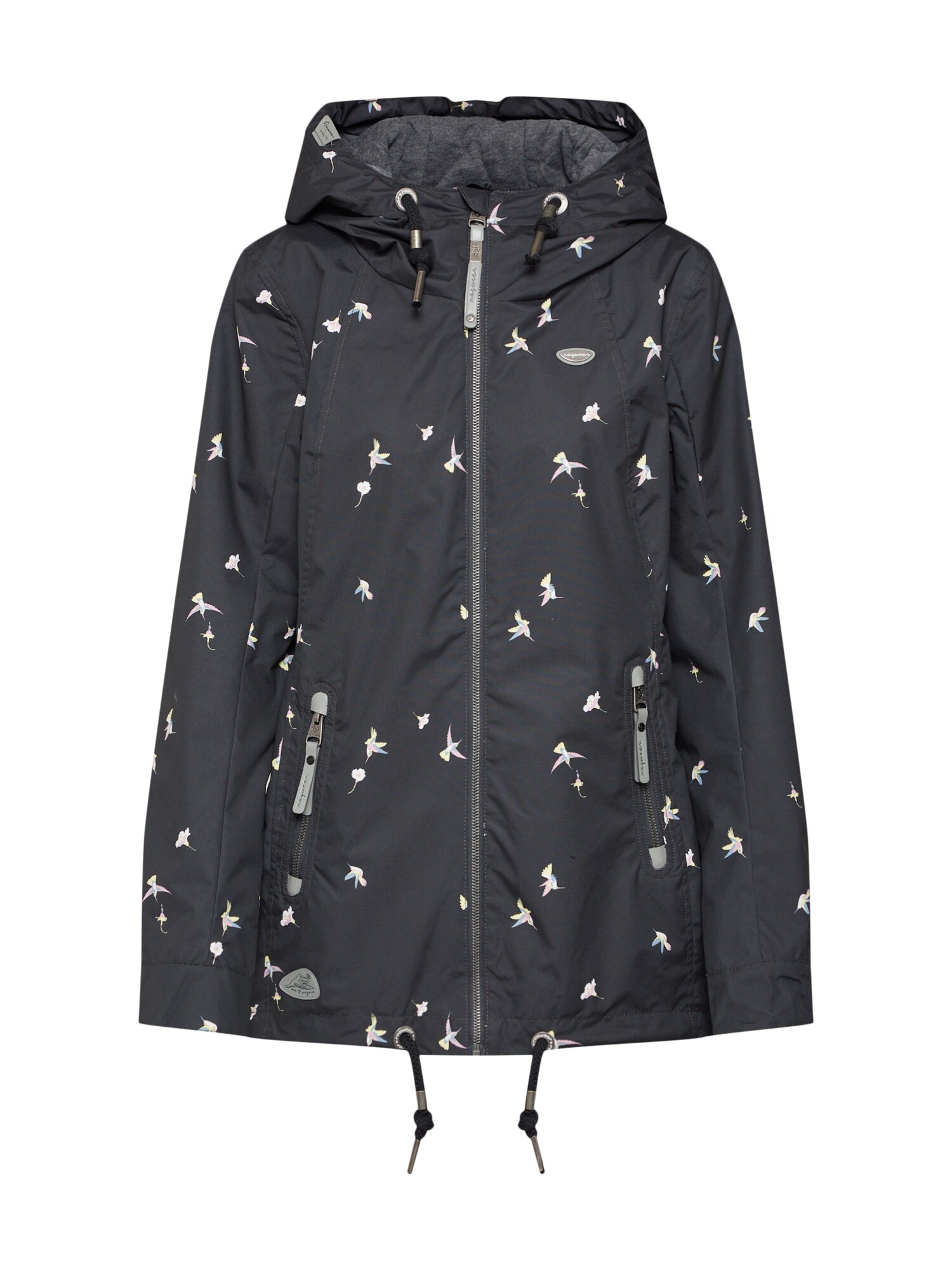 Ragwear Dames Tussenparka Zuzka Donkergrijs Gemengde Kleuren ragwear kopen in de aanbieding