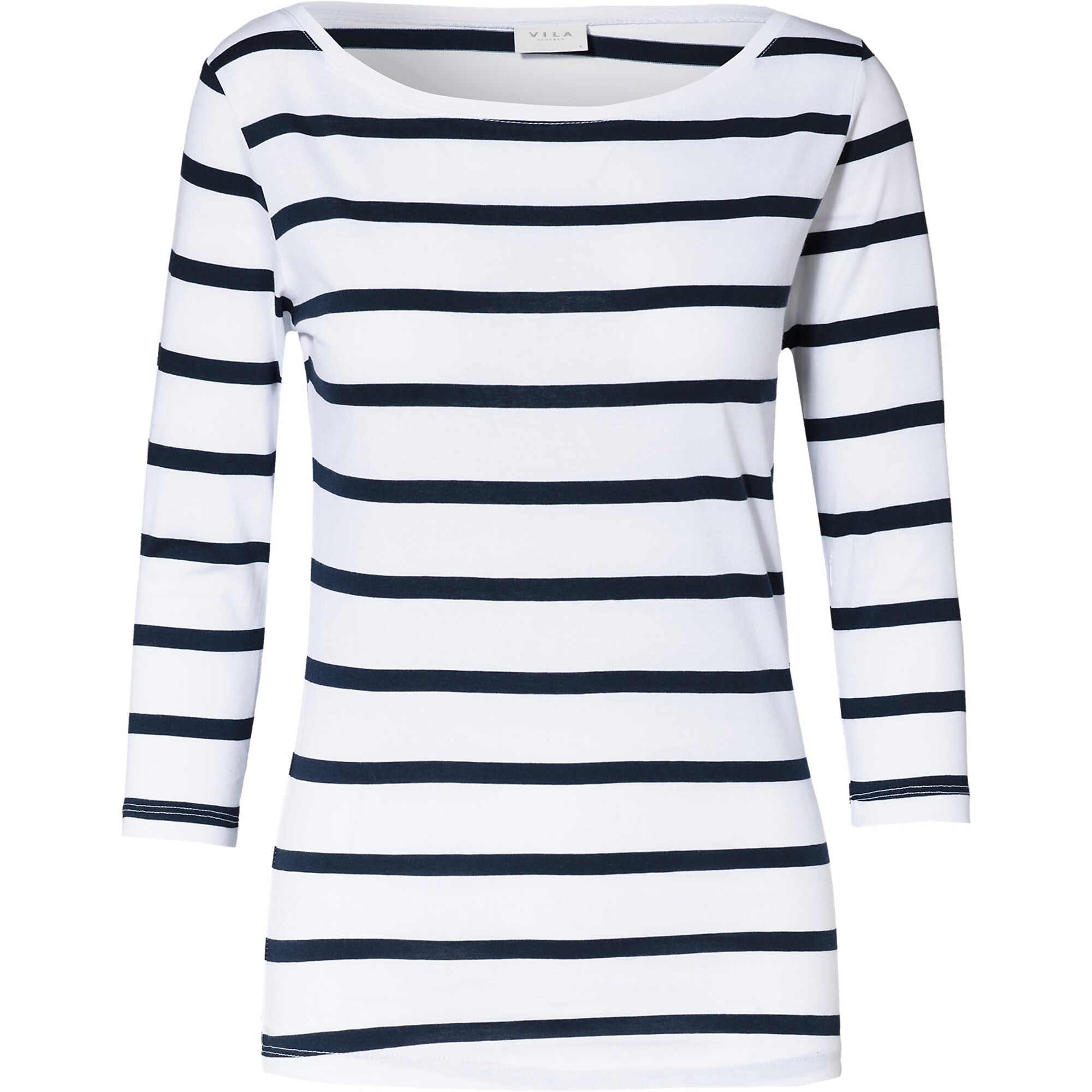 Vila Dames Shirt Nachtblauw Wit vila kopen in de aanbieding