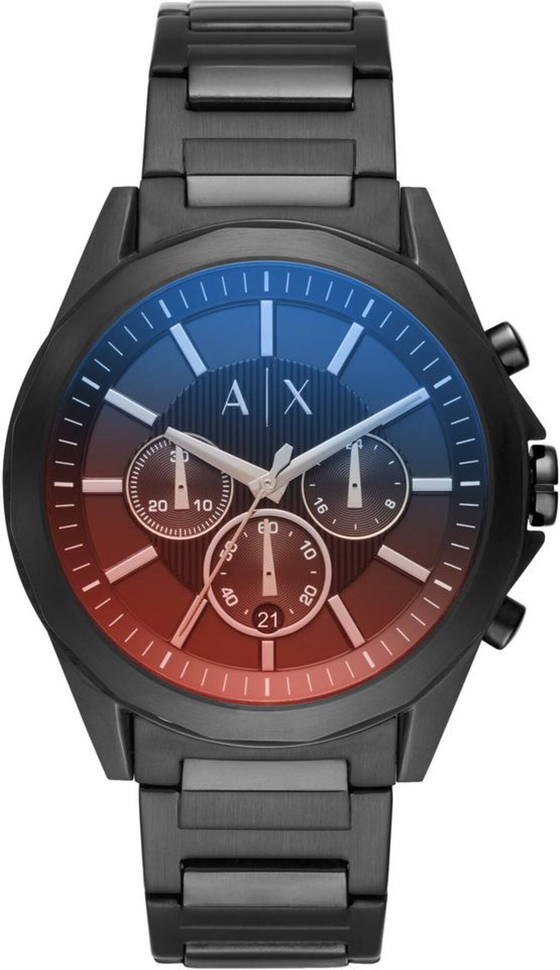 ARMANI EXCHANGE Uhr ''''AX2615'''' blau / rot / schwarz