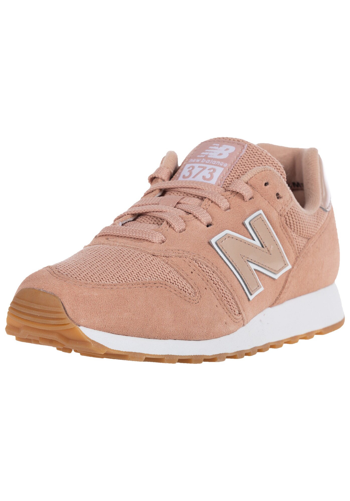 New Balance Dames Sneakers Laag Wl373 Perzik Wit new balance kopen in de aanbieding