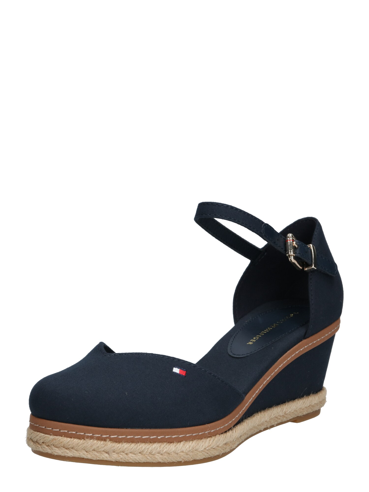 TOMMY HILFIGER Basutės su dirželiais 'Elba'  tamsiai mėlyna / smėlio