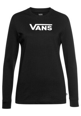 VANS Camiseta  negro / blanco