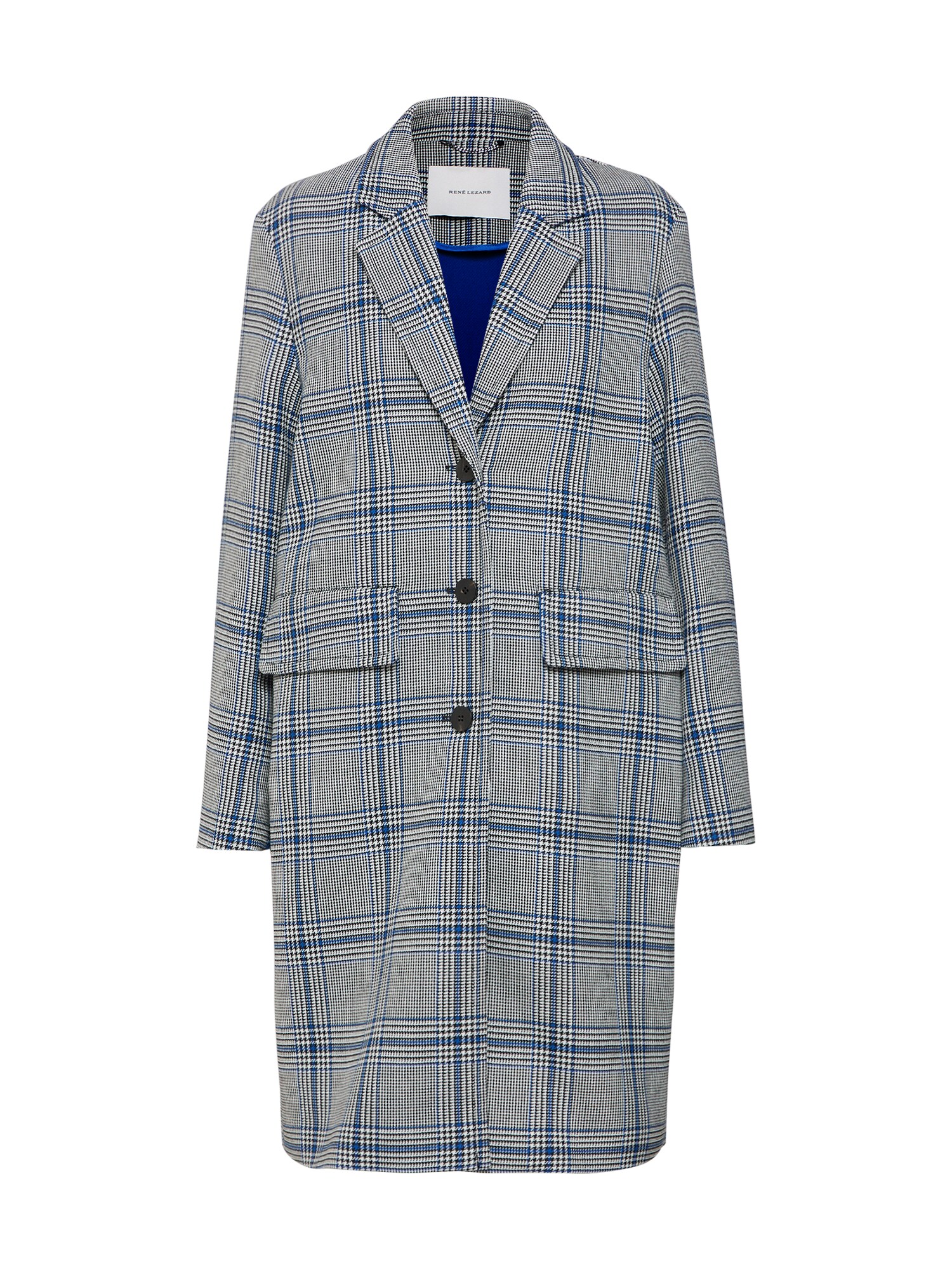 Rene Lezard Dames Tussenmantel Donkerblauw Grijs rene lezard kopen in de aanbieding