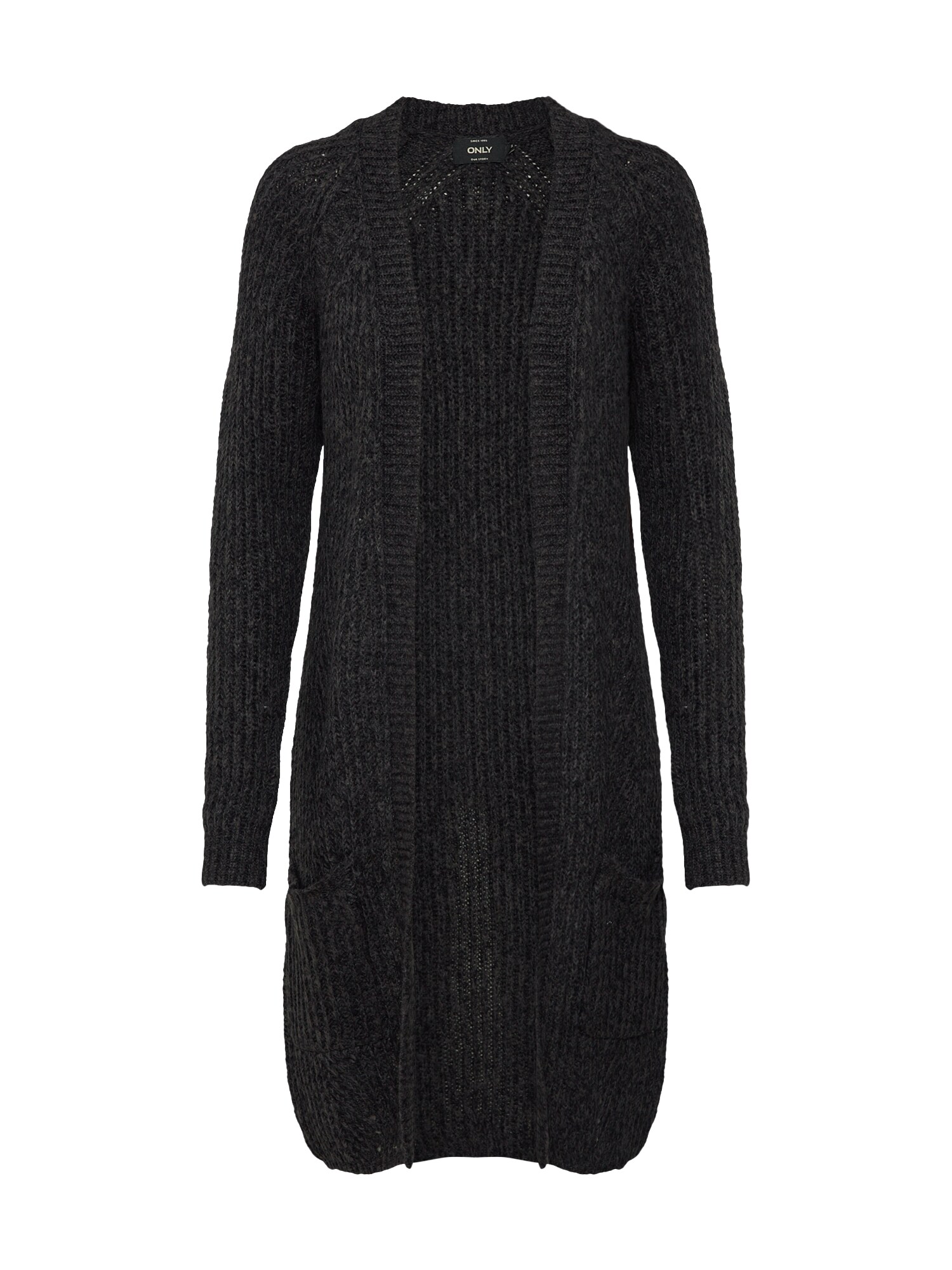 Only Dames Gebreid Vest Bernice Donkergrijs only kopen in de aanbieding