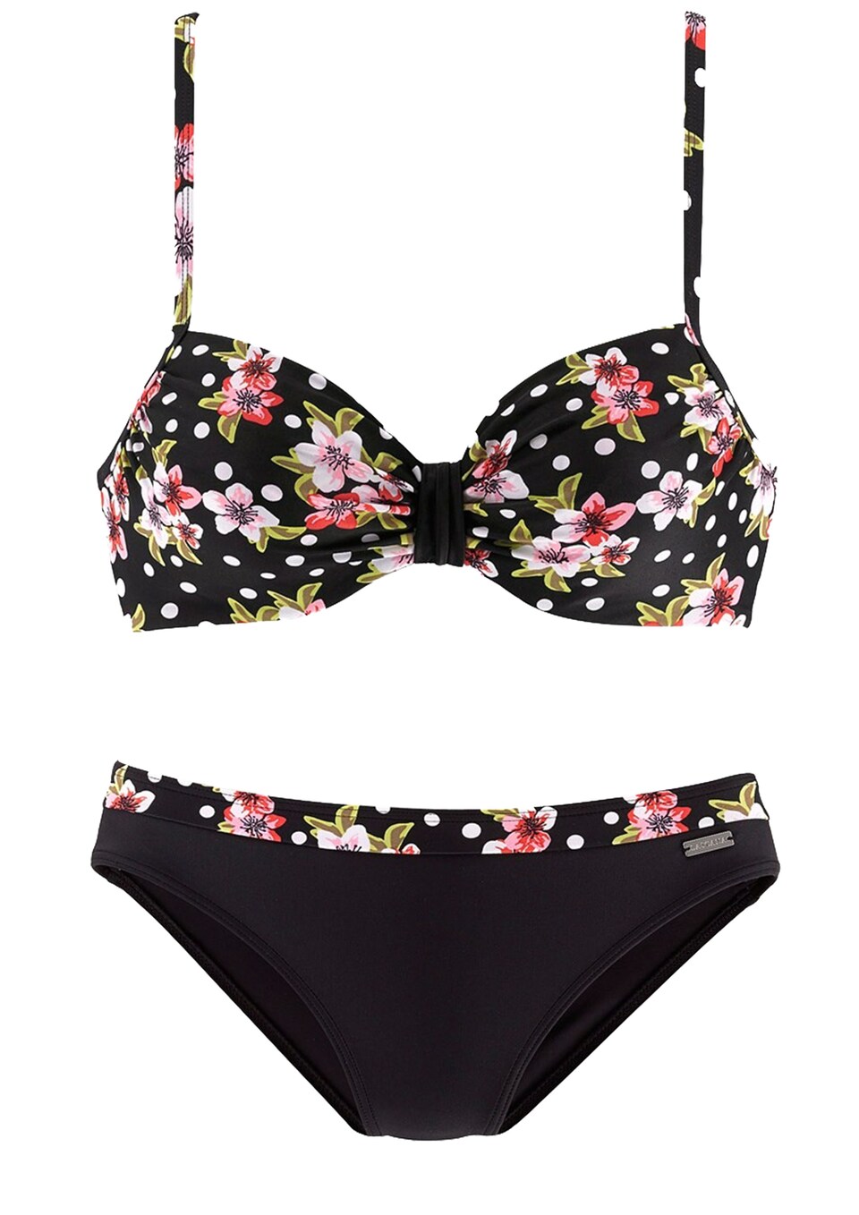 Bikini grön / rosa / röd