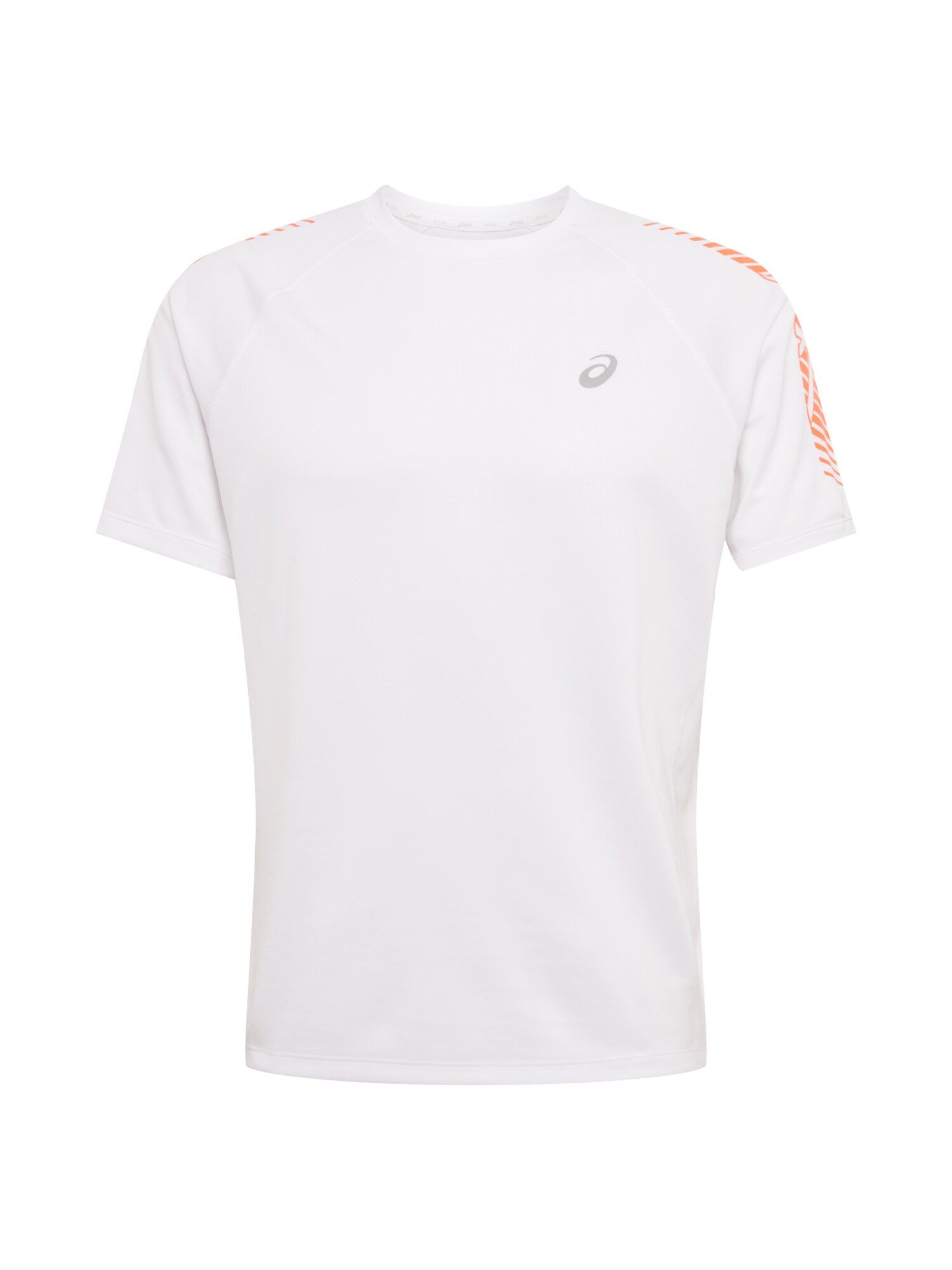 ASICS Sportiniai marškinėliai  balta / koralų splava