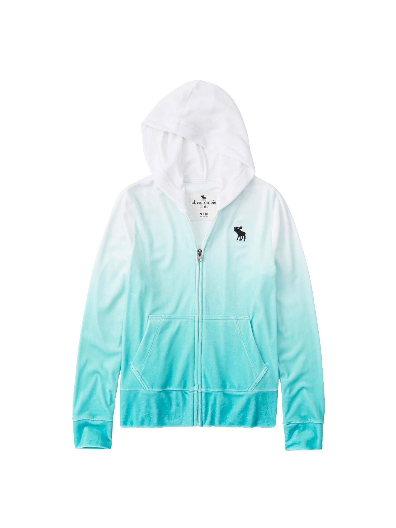 Abercrombie Fitch Meisjes Sweatvest Turquoise Wit abercrombie fitch kopen in de aanbieding