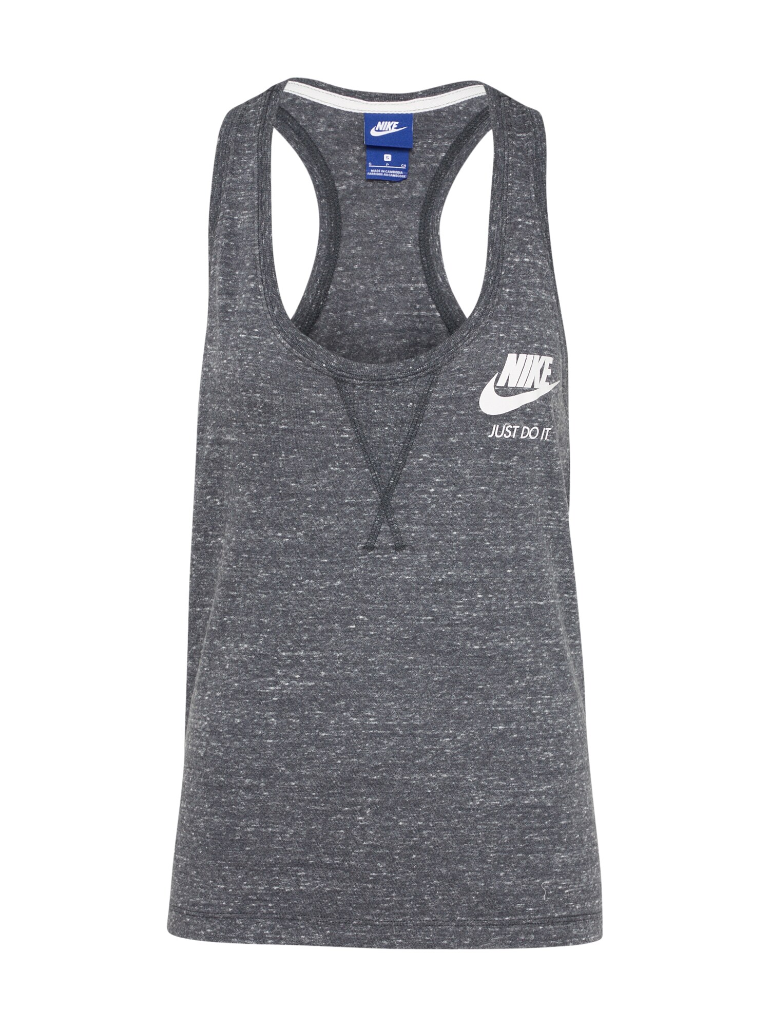 Nike Sportswear Dames Top Vintage Tank Grijs Wit nike kopen in de aanbieding