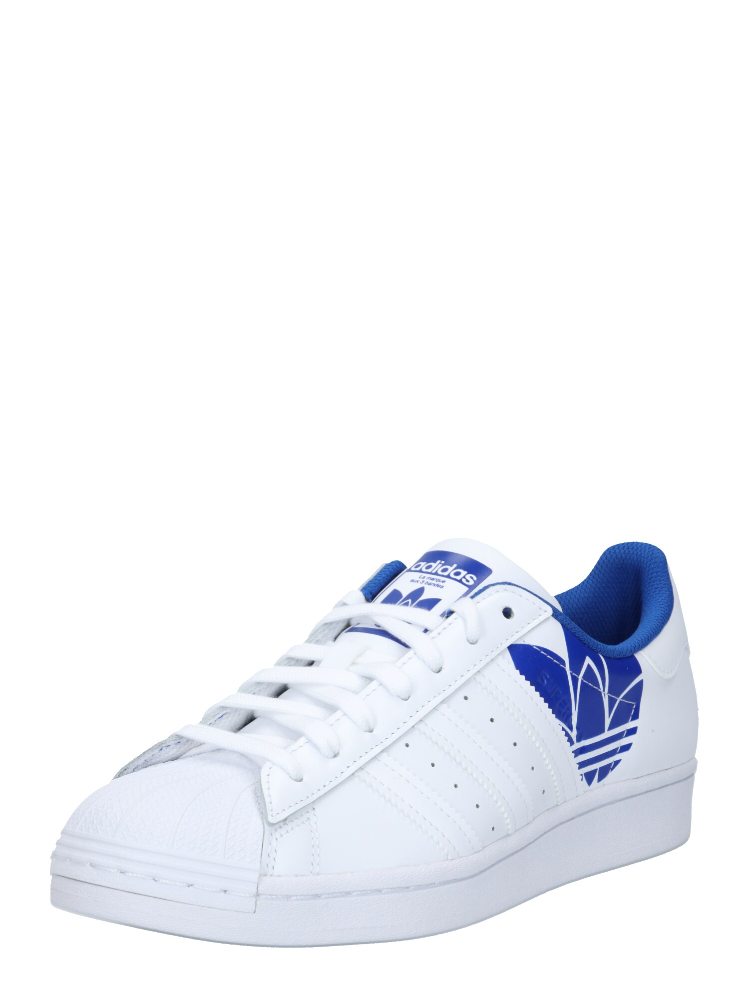 ADIDAS ORIGINALS Sportbačiai be auliuko 'SUPERSTAR'  balta / mėlyna