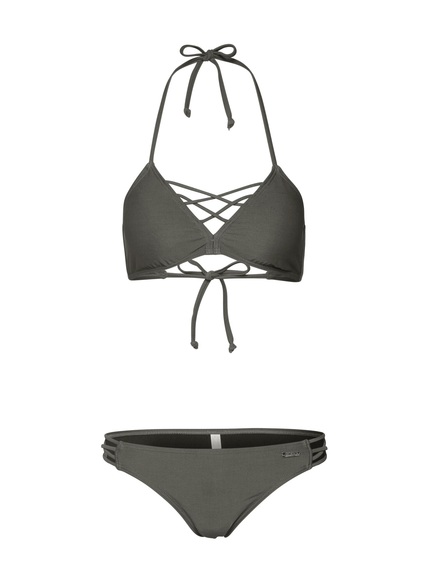 ABOUT YOU Bikinis 'Ava'  rusvai žalia
