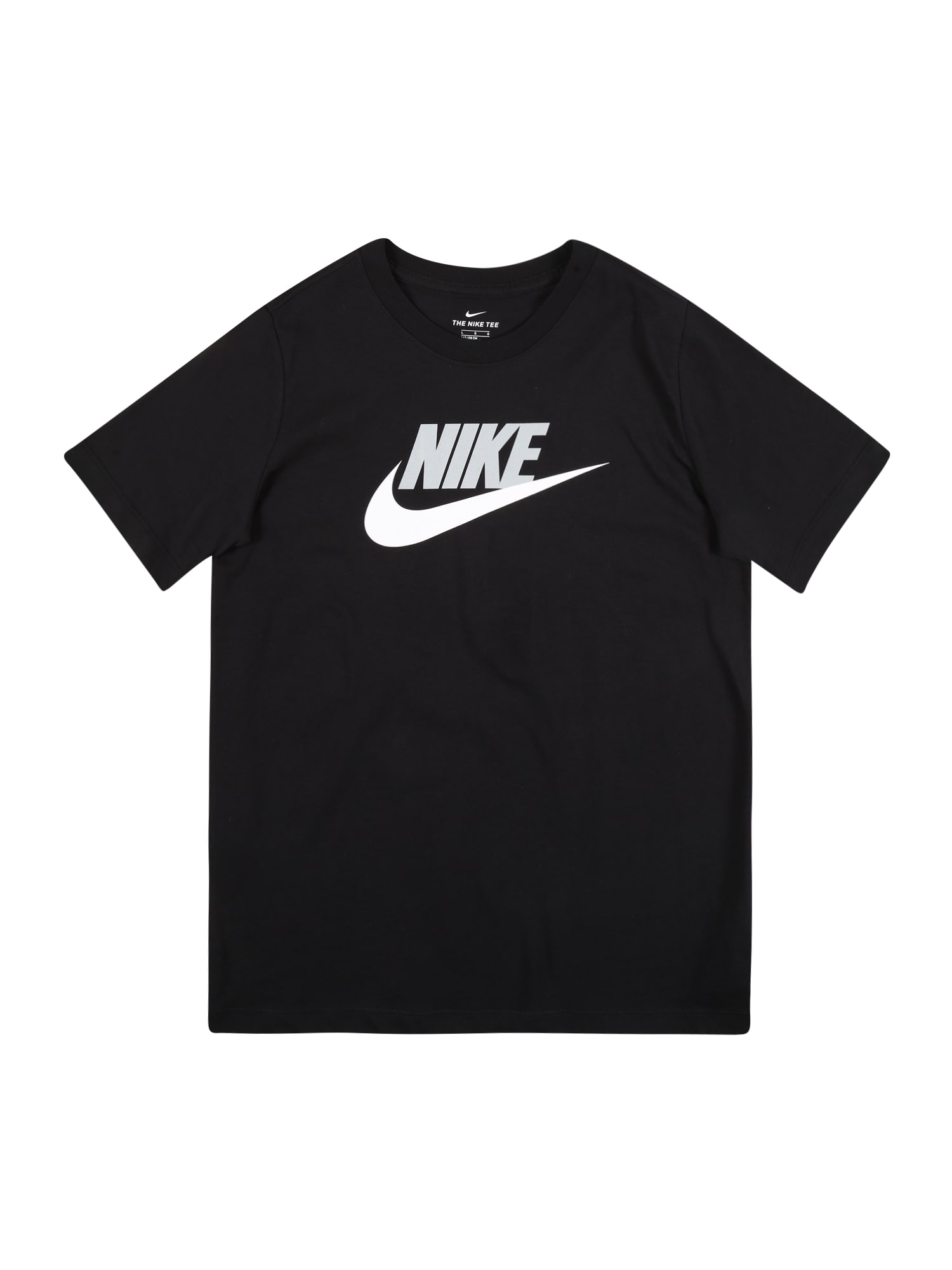 Nike Sportswear Тениска 'Futura'  черно / бяло