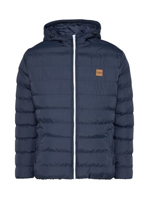 Urban Classics Winterjas ‘BASIC BUBBLE’ Navy / Wit