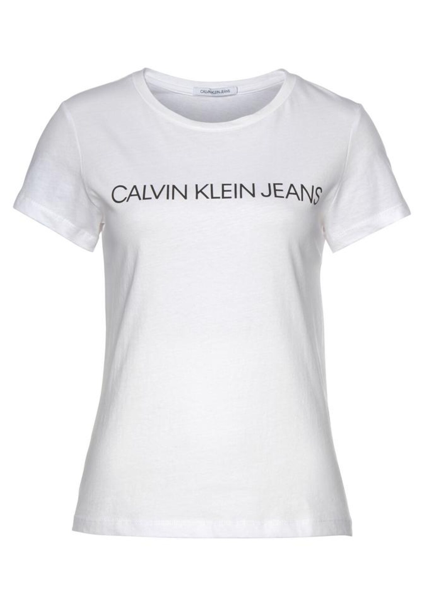 Calvin Klein Jeans Marškinėliai 'INSTITUTIONAL LOGO'  balta