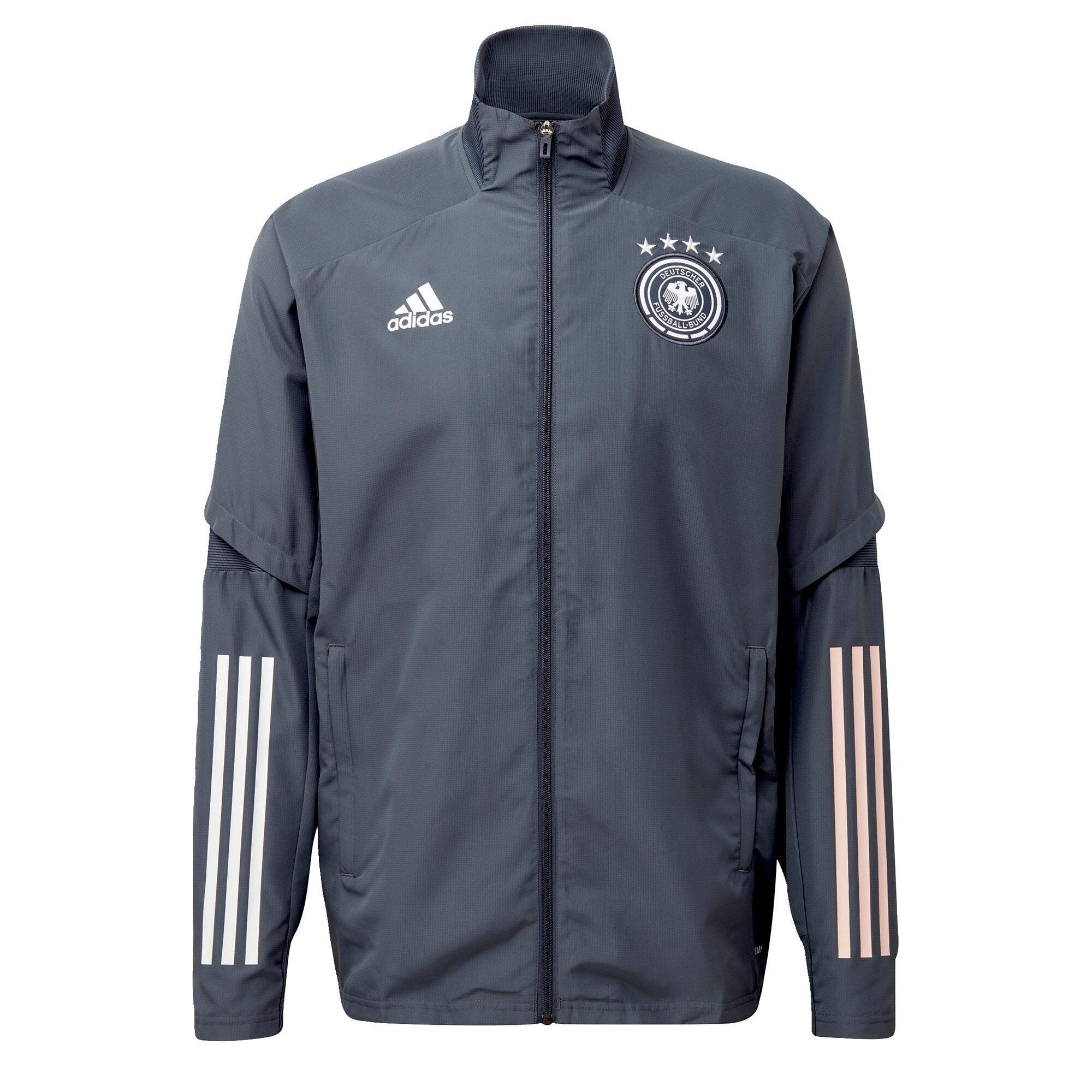 ADIDAS SPORTSWEAR Jakna za trening  bazaltno siva / bela